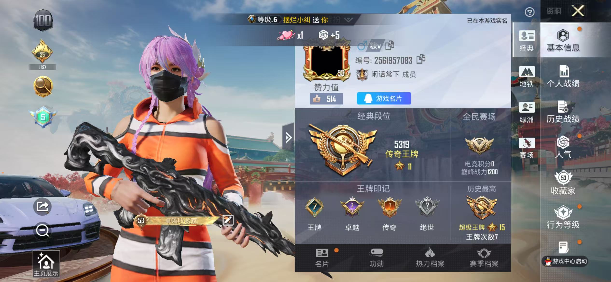 HPSJ4135311和平精英账号详情图3