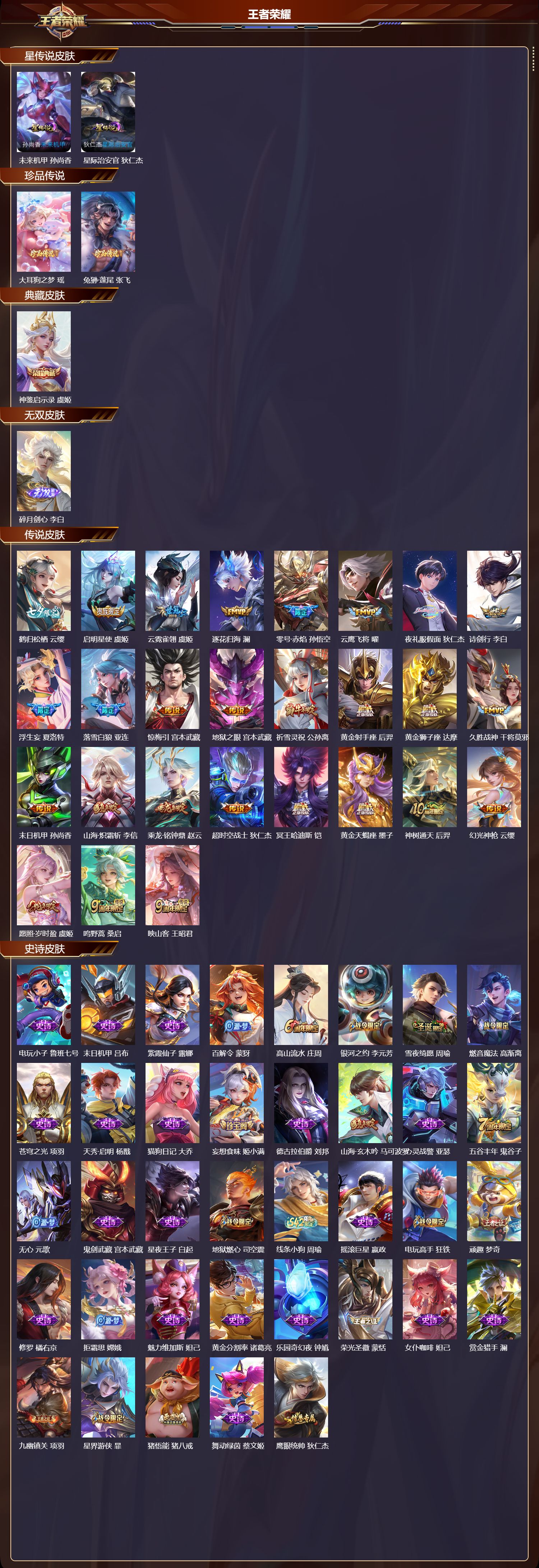 WZQM4246655王者荣耀账号详情图2 WZQM4246655王者荣耀账号详情图2