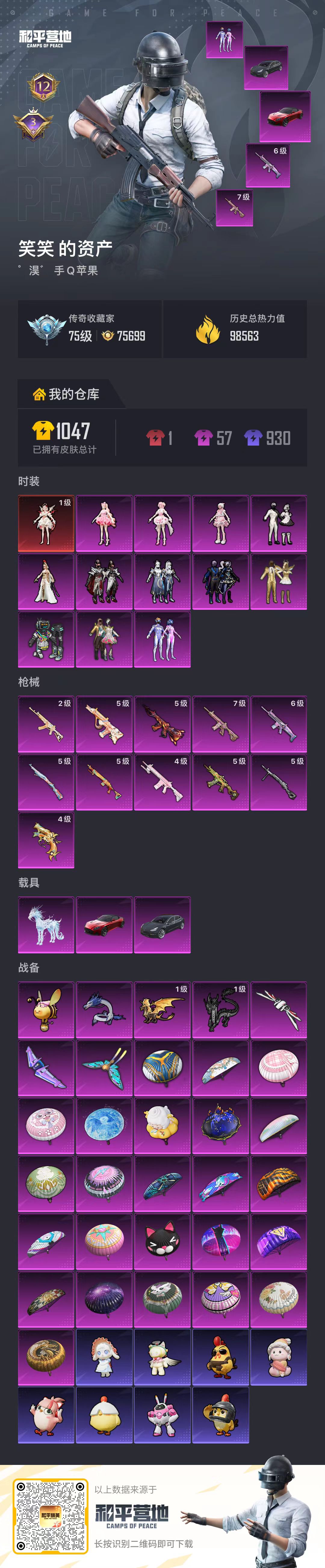 HPSJ4135390和平精英账号详情图2