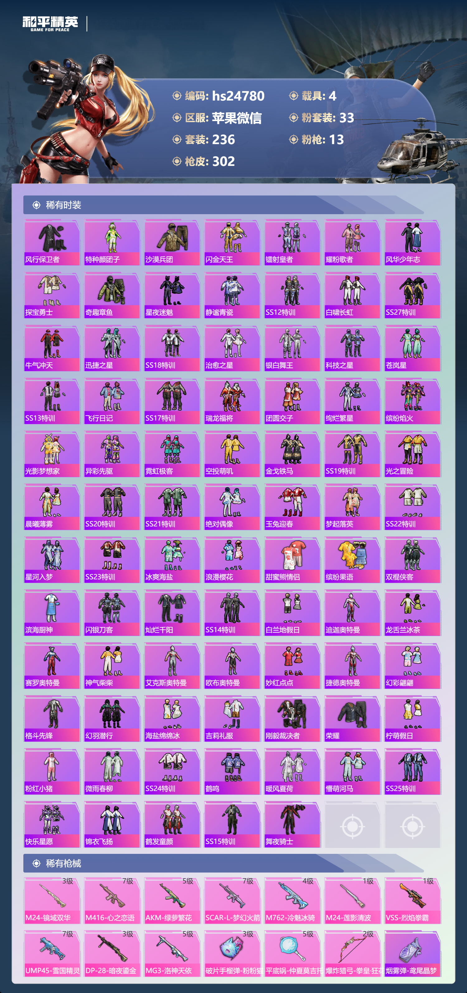 HPSJ4135991和平精英账号详情图4