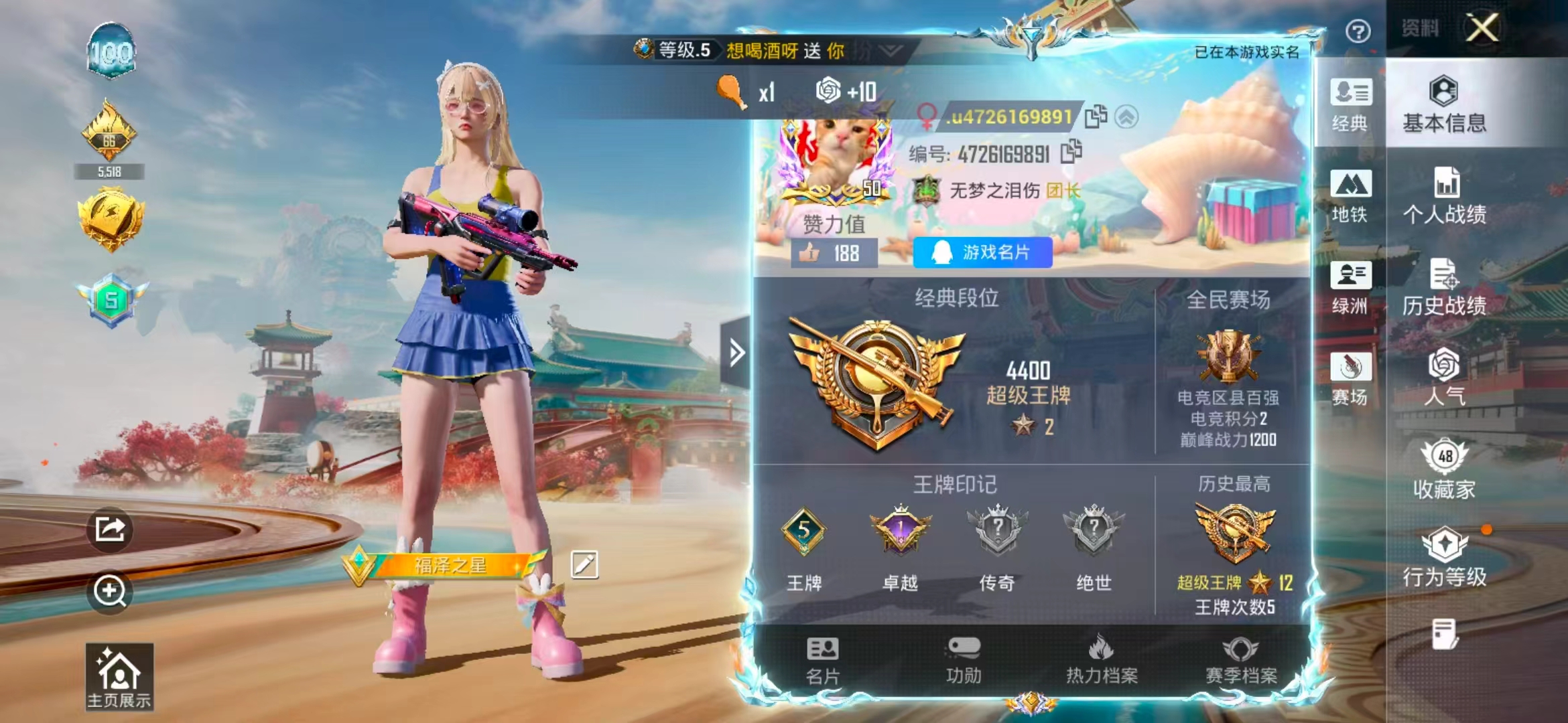 HPCMW4138008和平精英账号详情图3