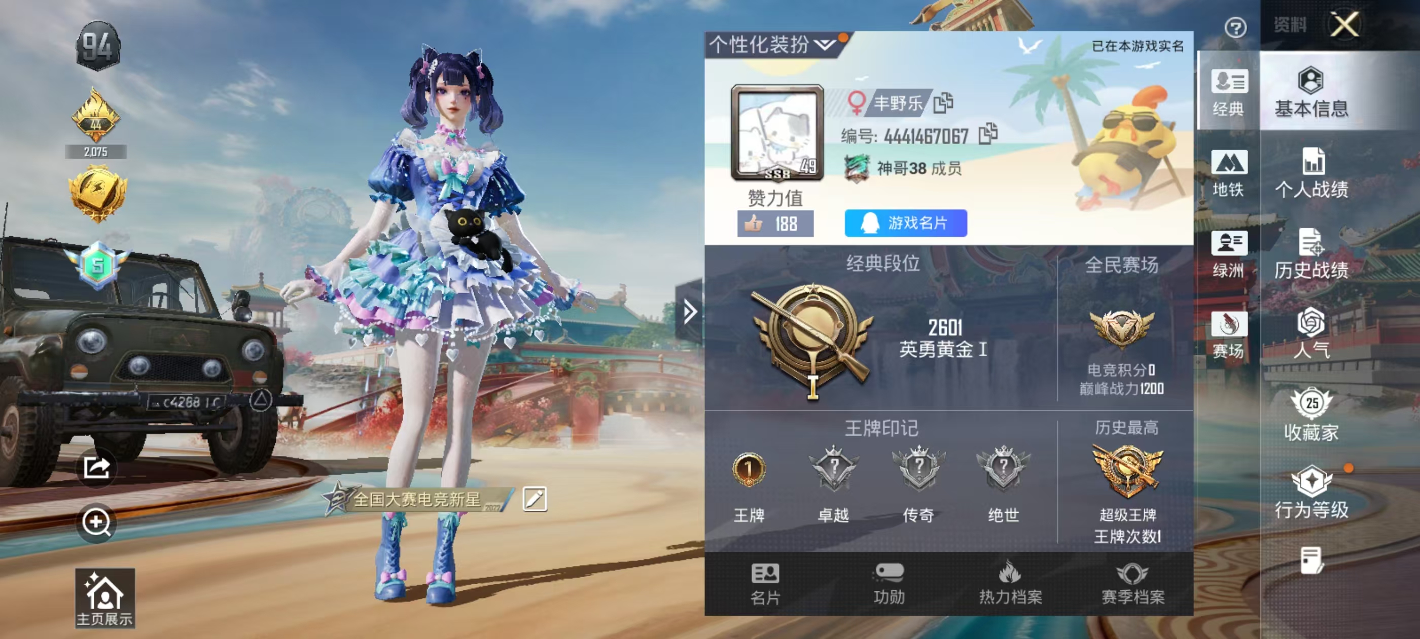 HPCMW4138119和平精英账号详情图3 HPCMW4138119和平精英账号详情图3