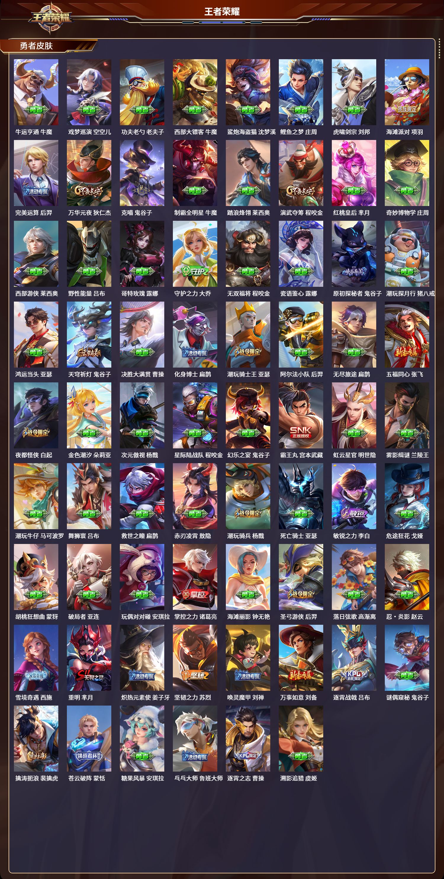 WZLX4245463王者荣耀账号详情图5