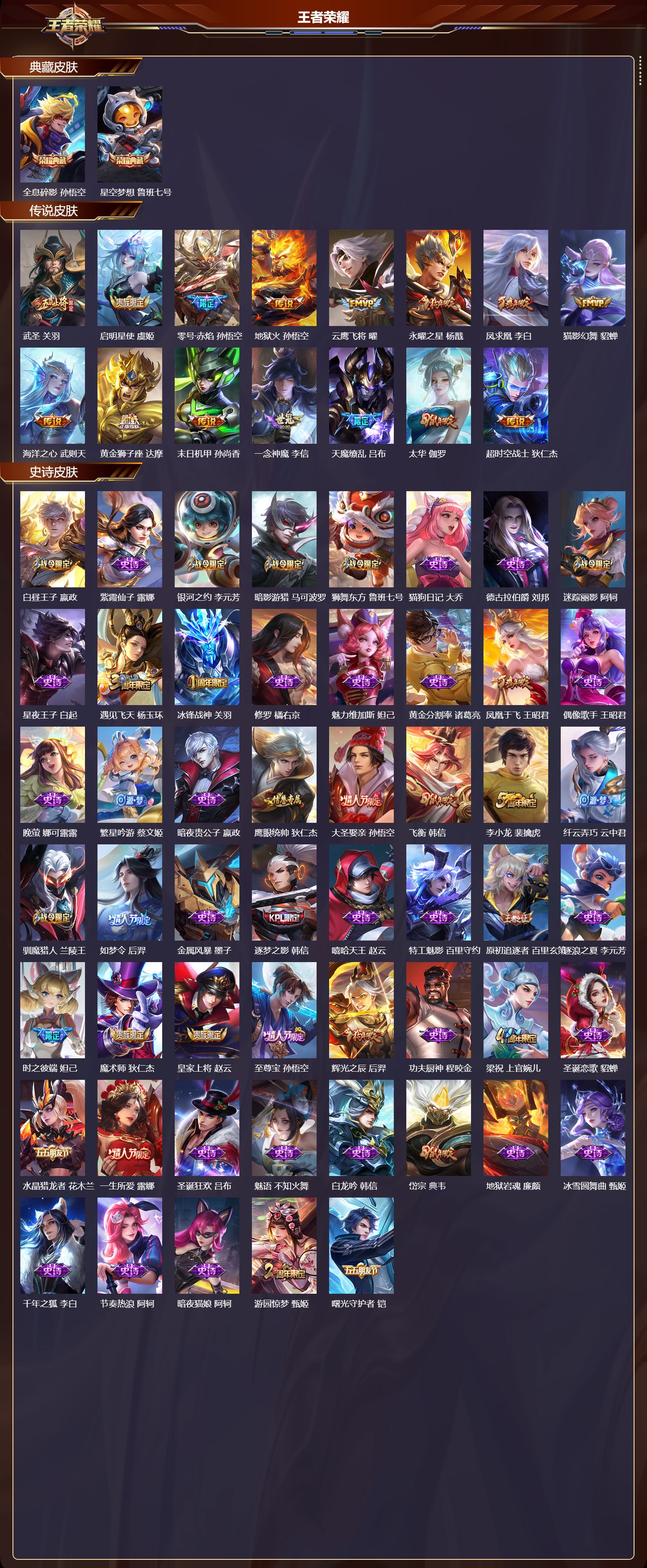 WZQM4246857王者荣耀账号详情图2 WZQM4246857王者荣耀账号详情图2