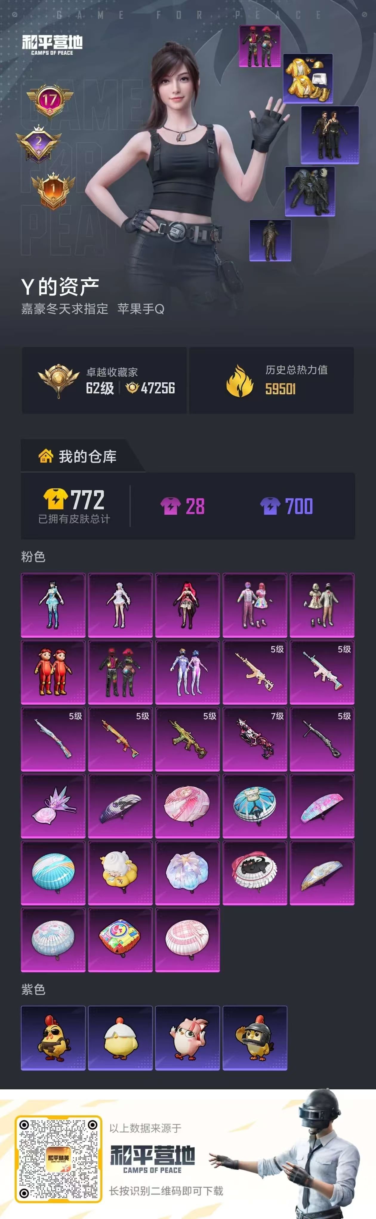 HPSJ4135975和平精英账号详情图2