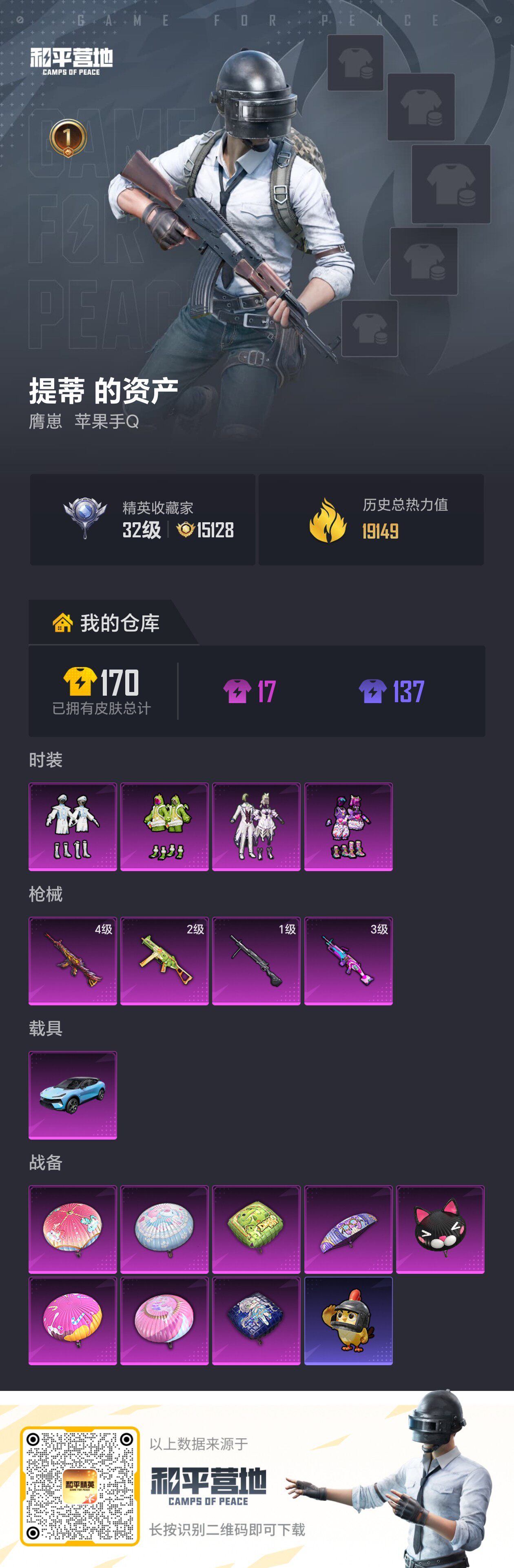 HPSJ4135573和平精英账号详情图2