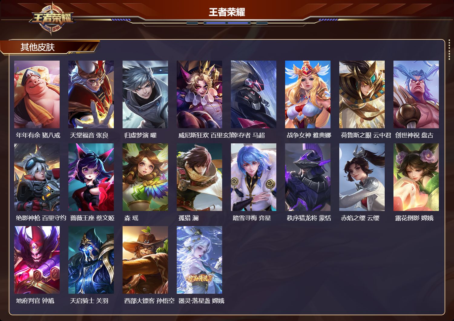 WZMK4246365王者荣耀账号详情图5