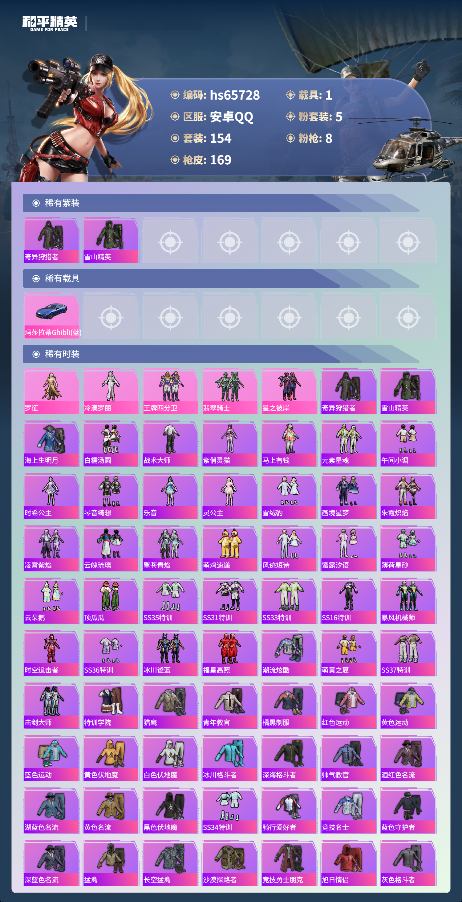 HPSJ4135463和平精英账号详情图4 HPSJ4135463和平精英账号详情图4