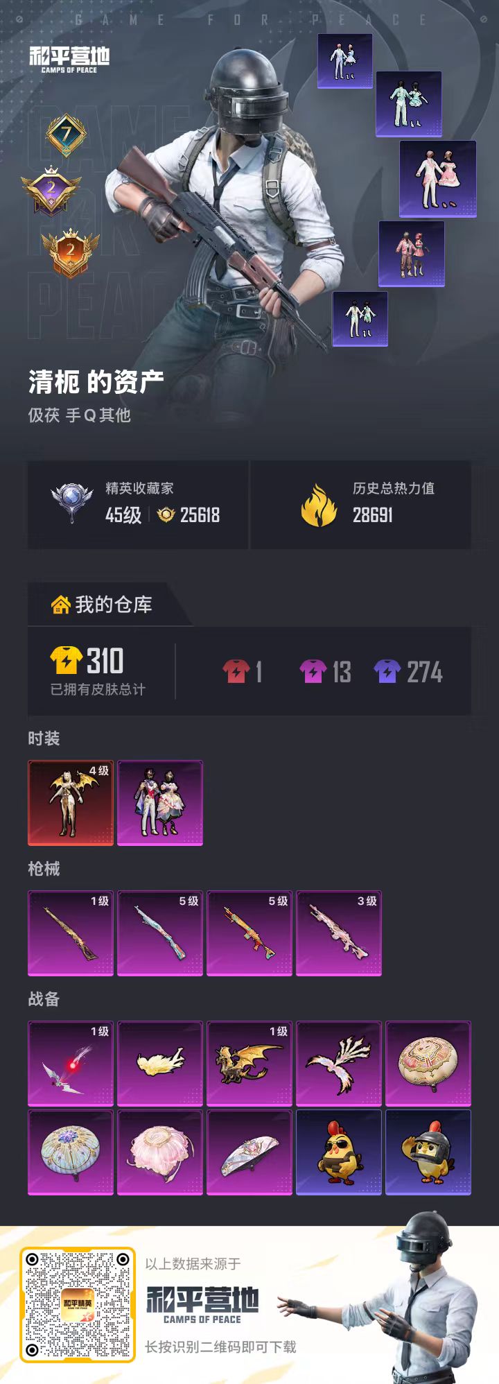 HPSJ4135947和平精英账号详情图2