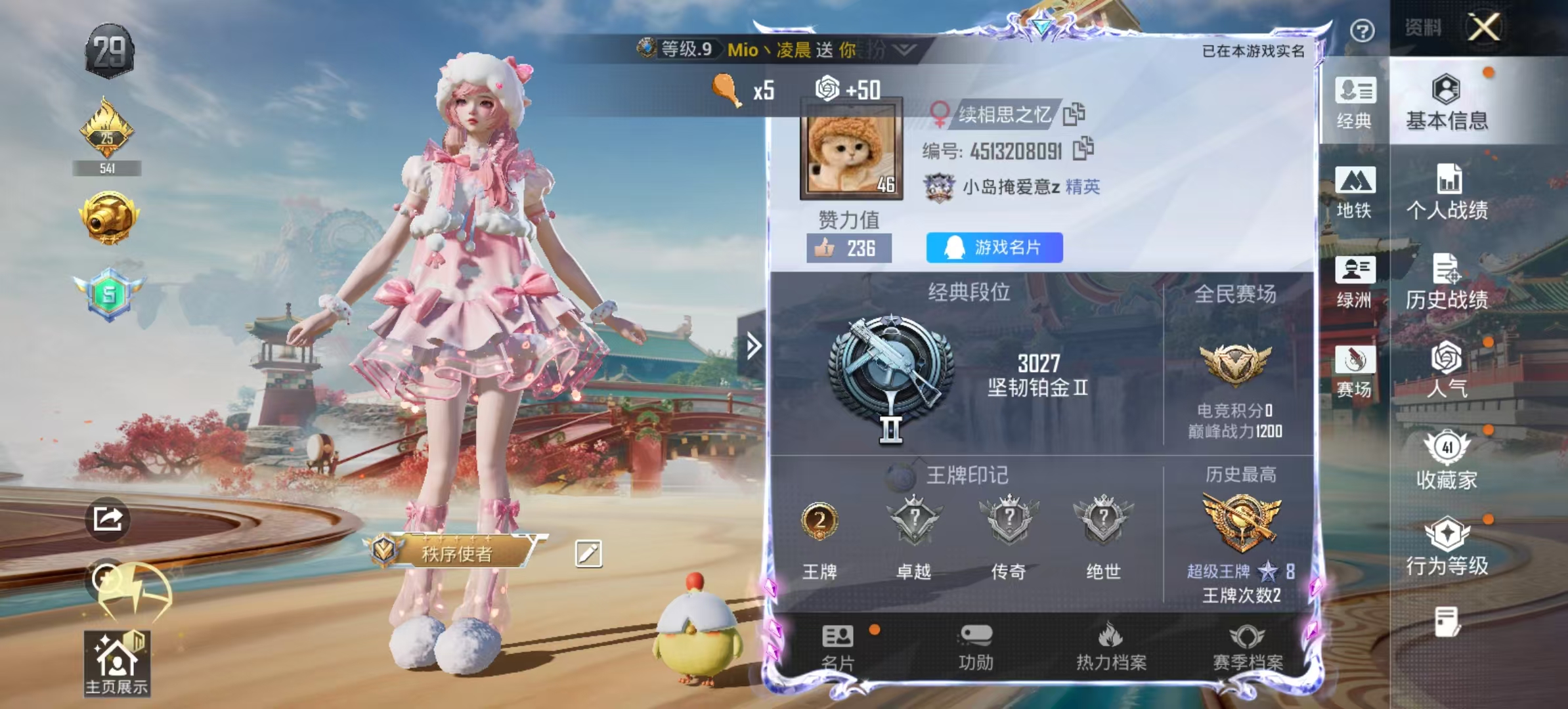 HPSJ4135919和平精英账号详情图3