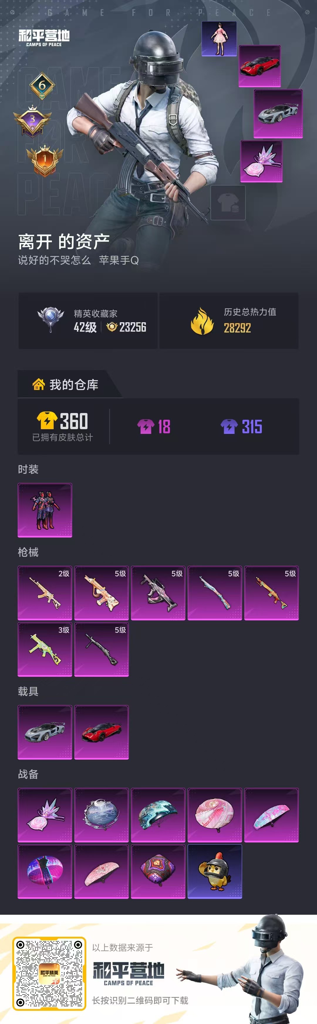 HPSJ4135388和平精英账号详情图2