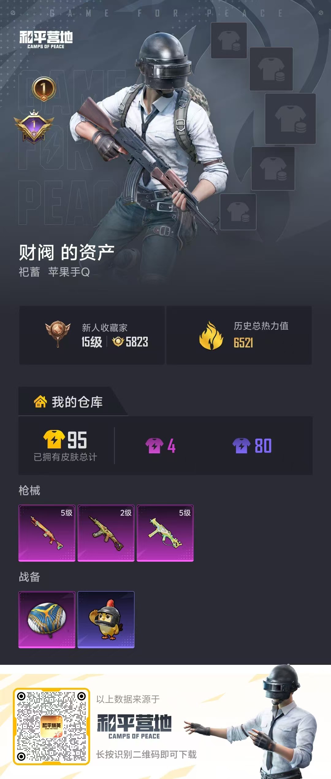 HPSJ4135318和平精英账号详情图2