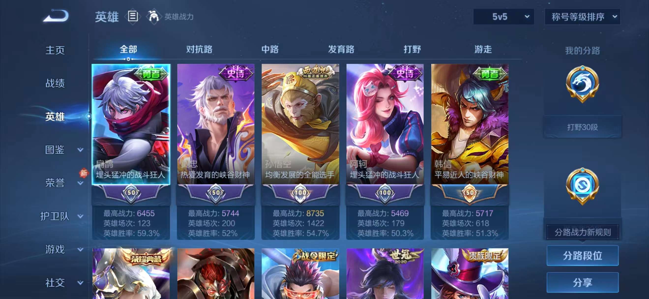 WZCMW4256427王者荣耀账号详情图4 WZCMW4256427王者荣耀账号详情图4