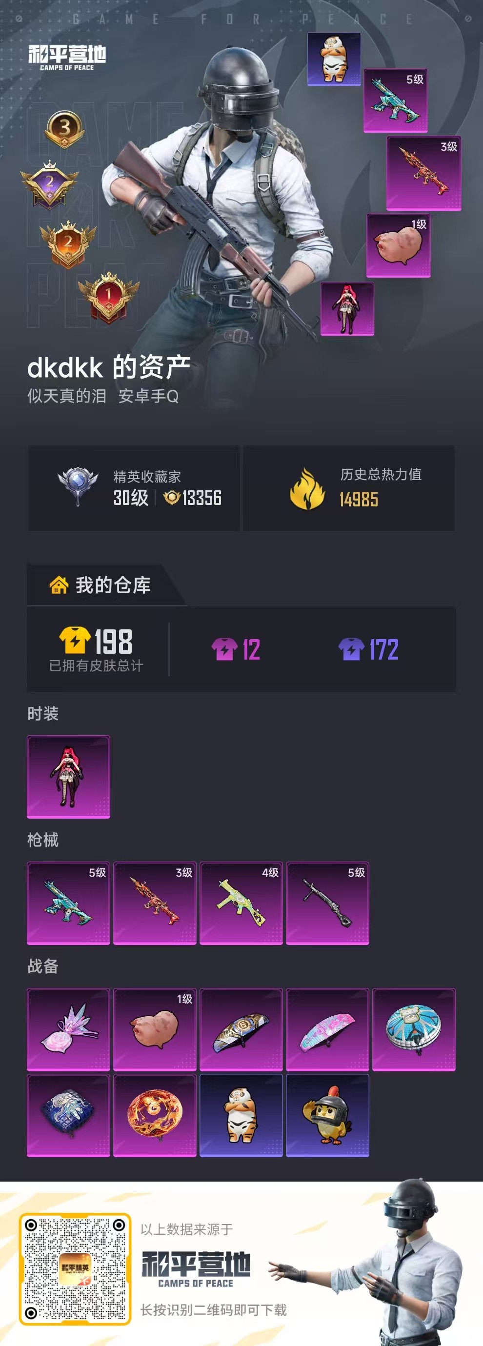 HPSJ4136027和平精英账号详情图2 HPSJ4136027和平精英账号详情图2