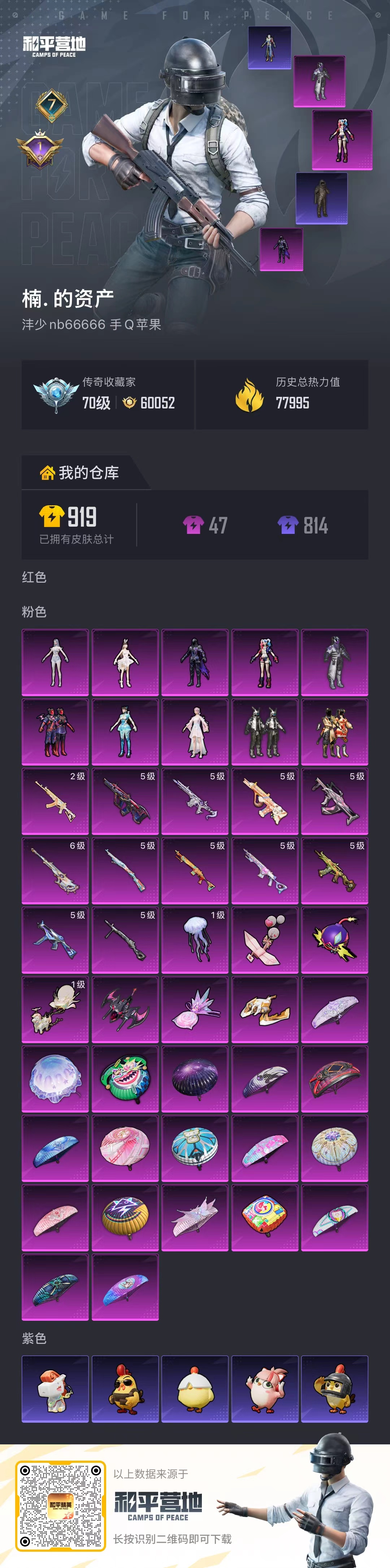 HPSJ4136000和平精英账号详情图2