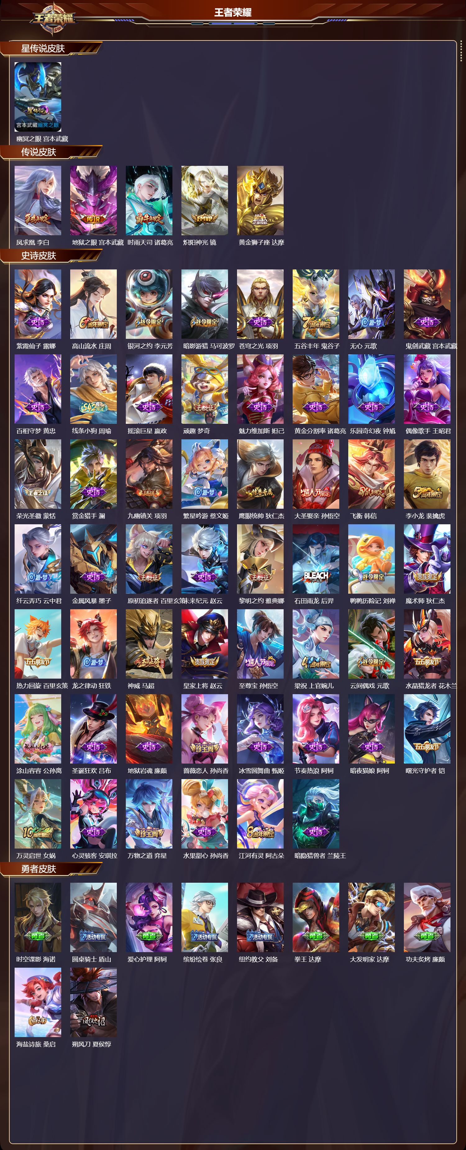 WZMK4247051王者荣耀账号详情图2 WZMK4247051王者荣耀账号详情图2