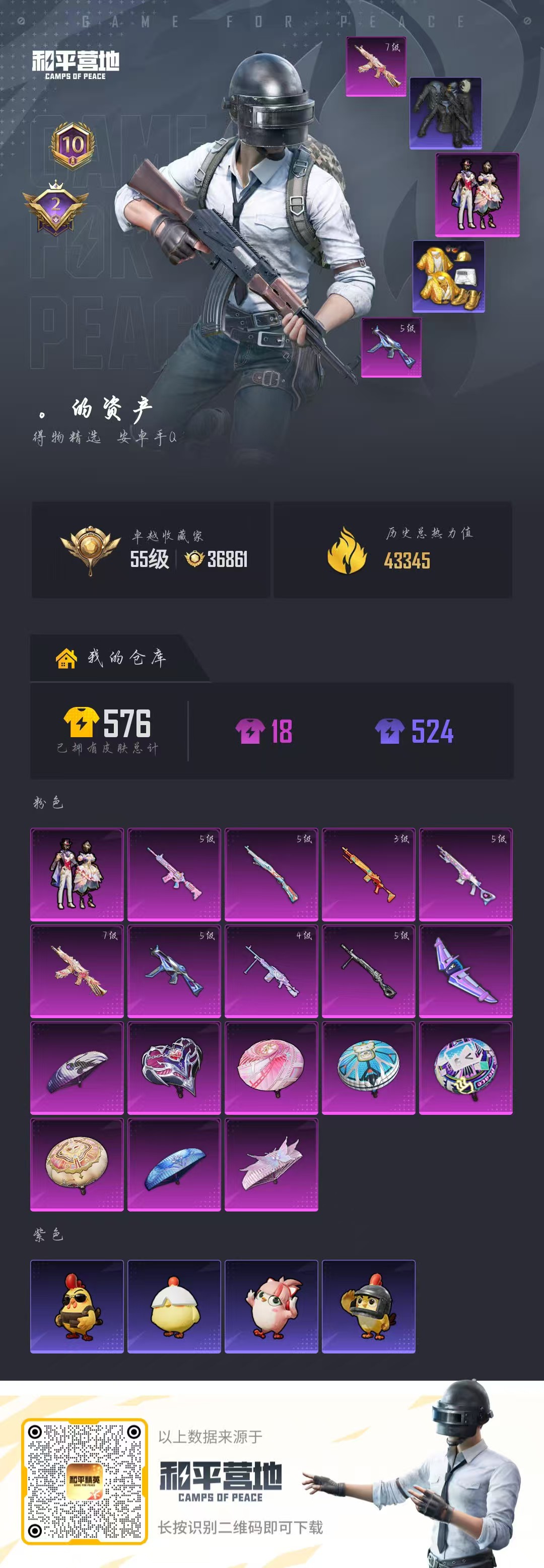 HPSJ4136816和平精英账号详情图2