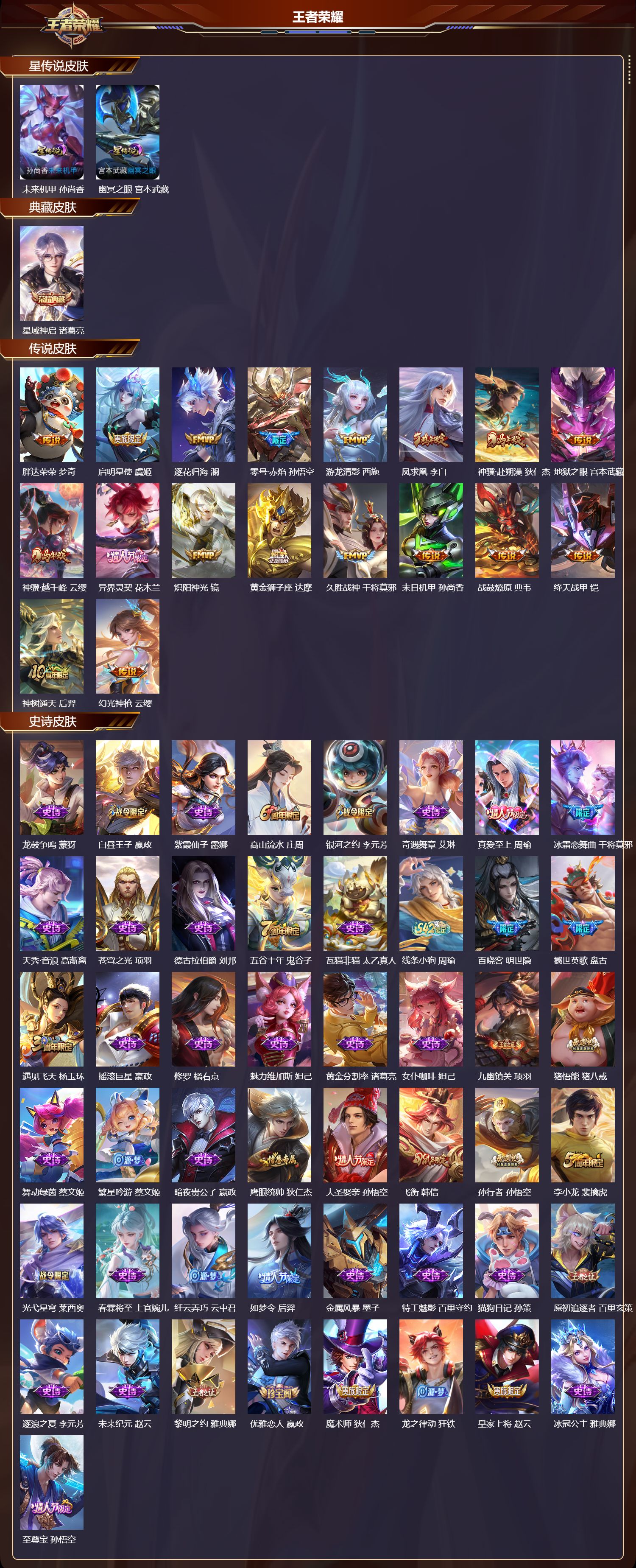 WZMK4249232王者荣耀账号详情图2