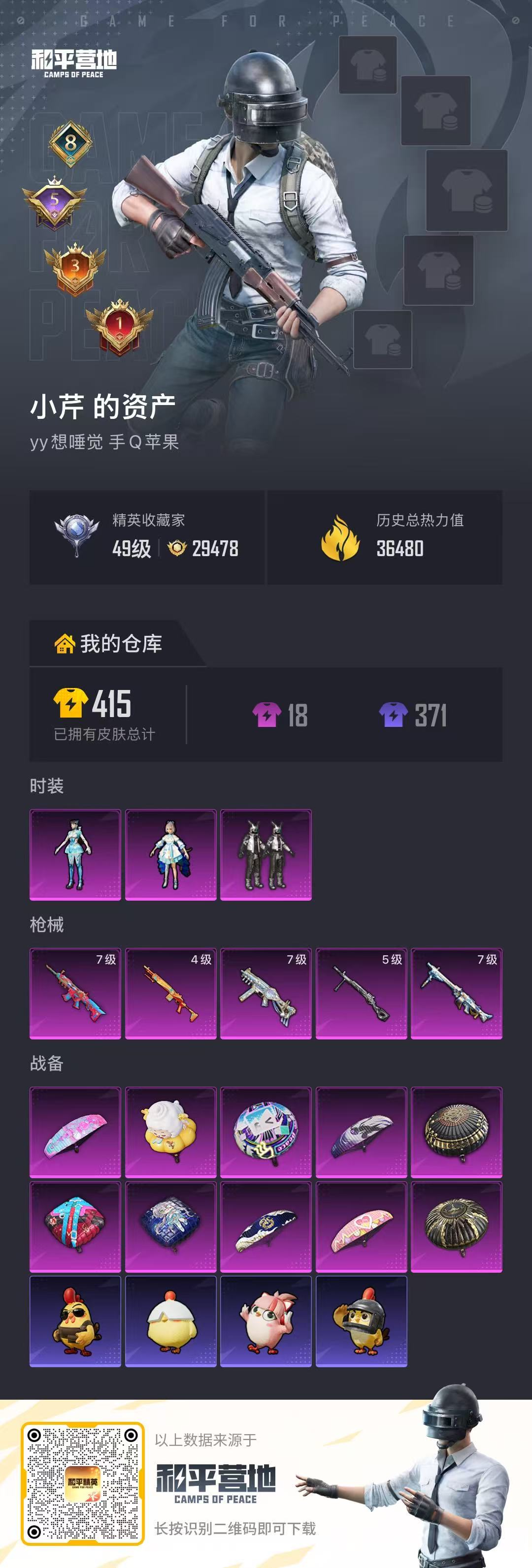 HPSJ4136979和平精英账号详情图2