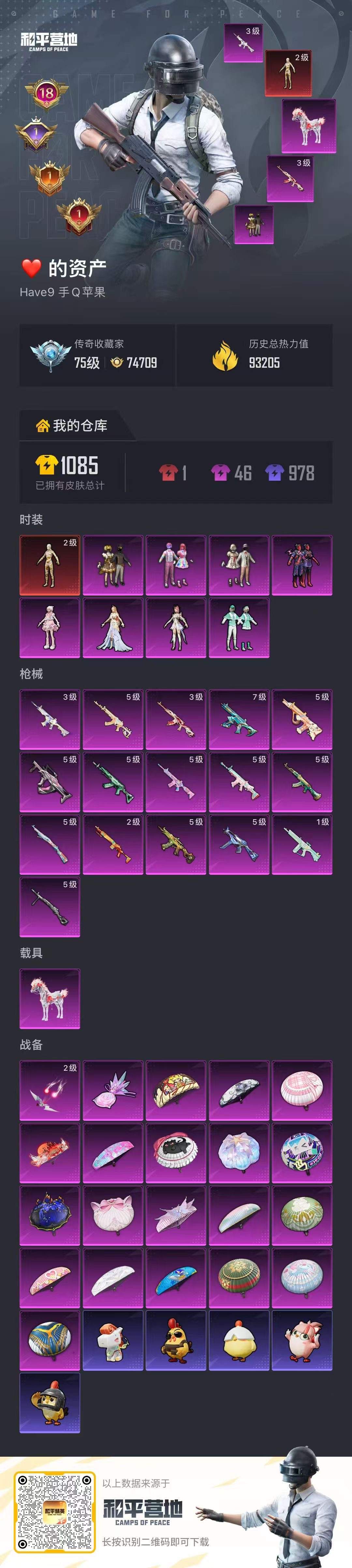 HPCMW4138201和平精英账号详情图2 HPCMW4138201和平精英账号详情图2