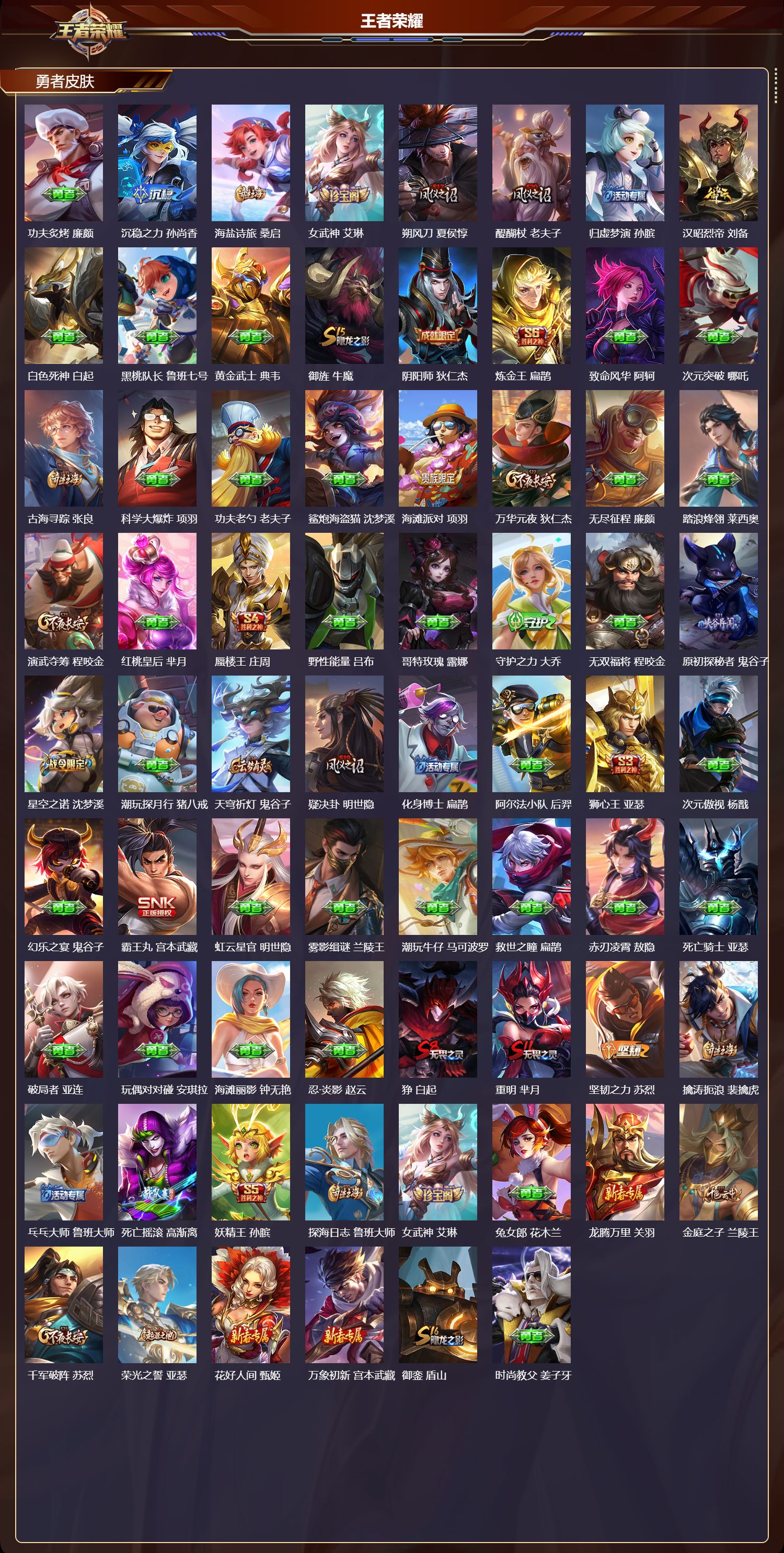 WZQM4247905王者荣耀账号详情图3 WZQM4247905王者荣耀账号详情图3