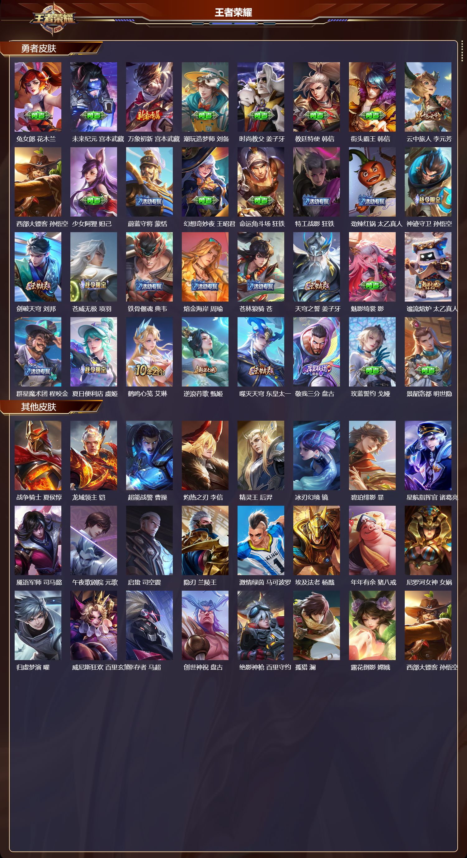 WZMK4249385王者荣耀账号详情图3