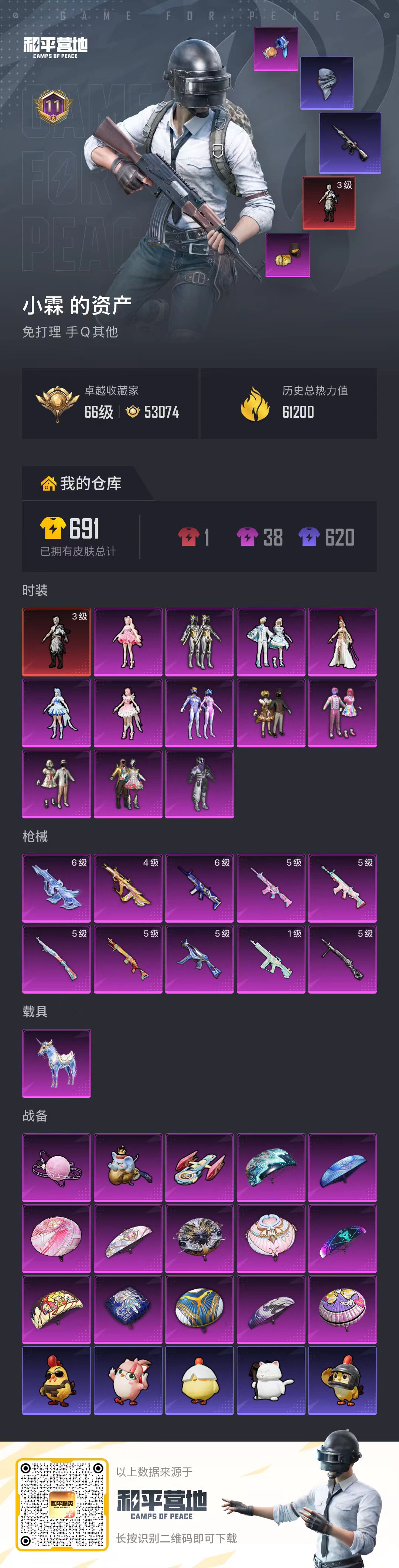 HPSJ4137196和平精英账号详情图2