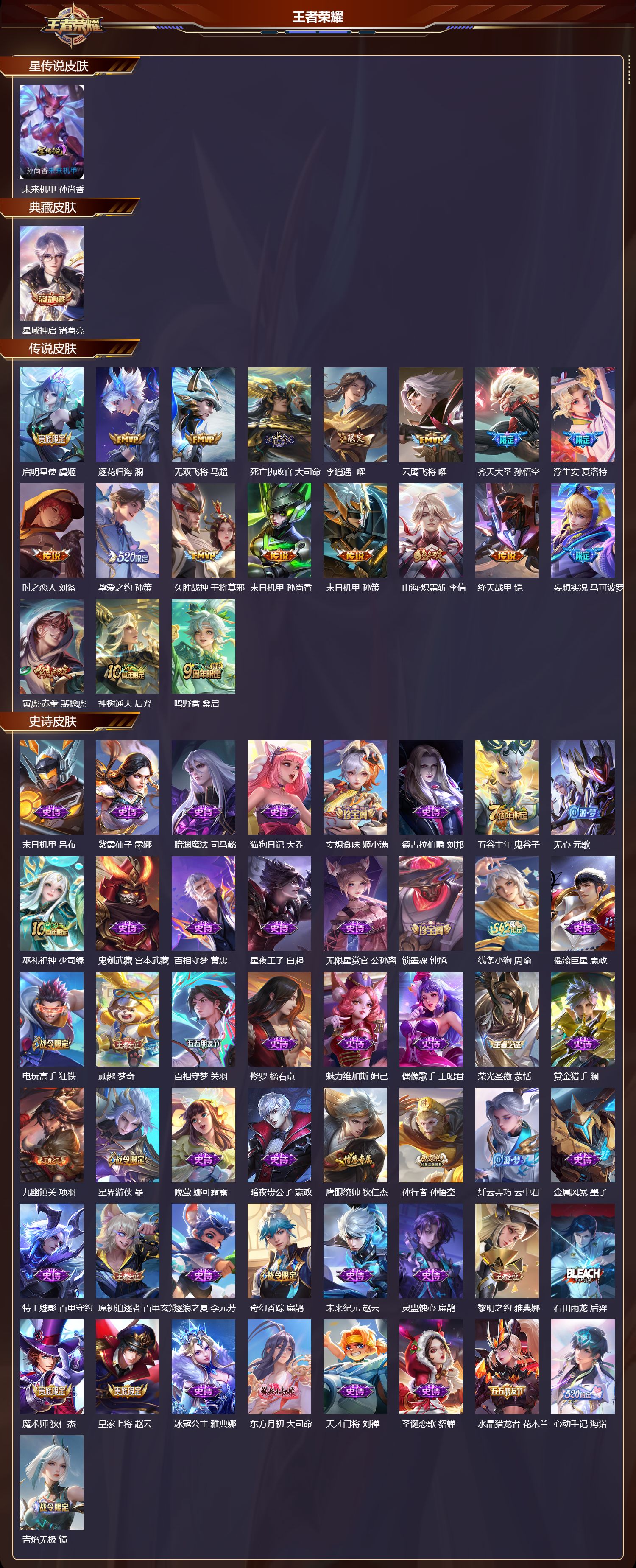 WZQM4247866王者荣耀账号详情图2