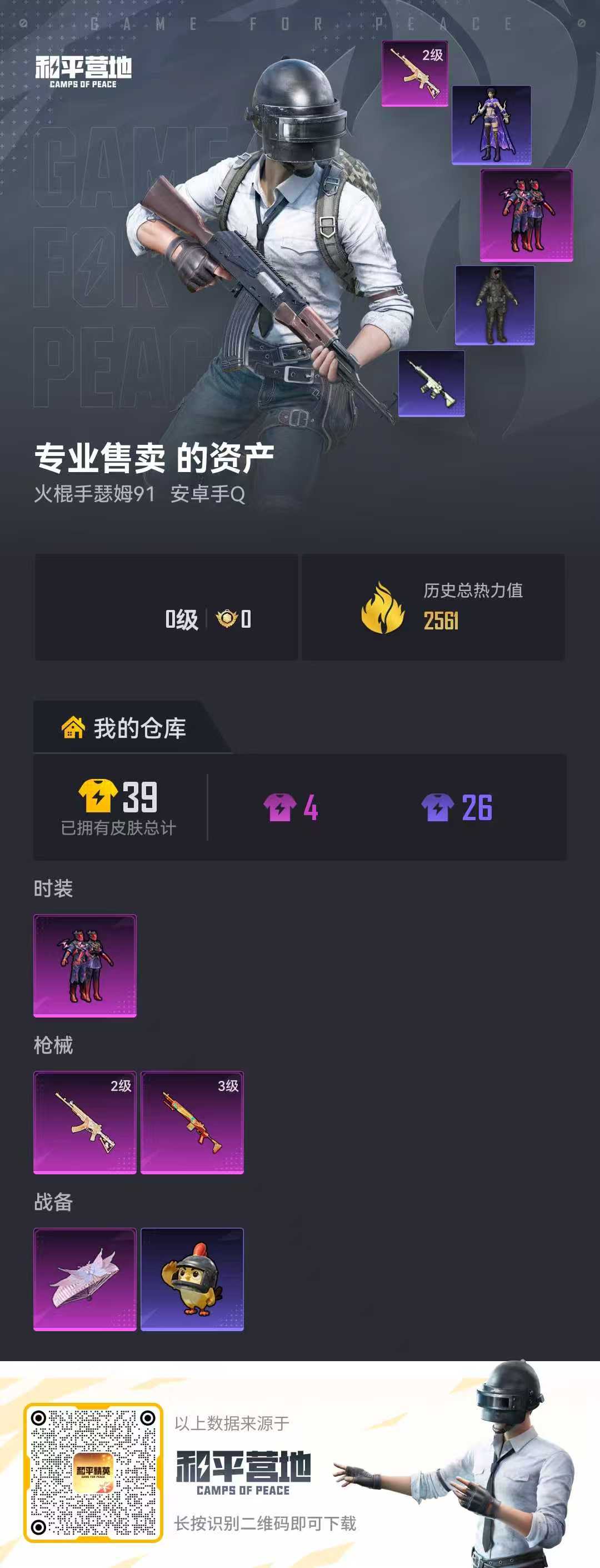 HPSJ4136861和平精英账号详情图2 HPSJ4136861和平精英账号详情图2