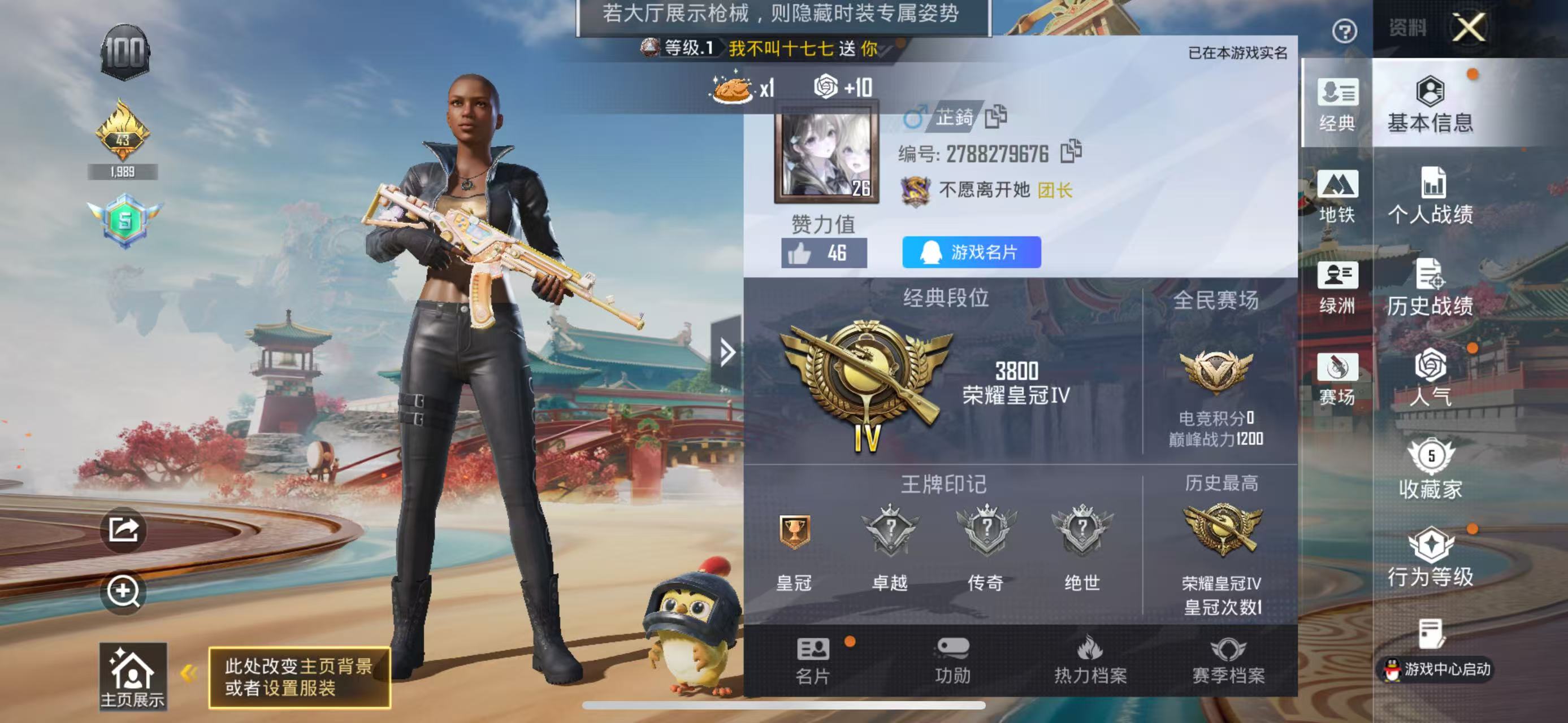 HPSJ4136828和平精英账号详情图3 HPSJ4136828和平精英账号详情图3