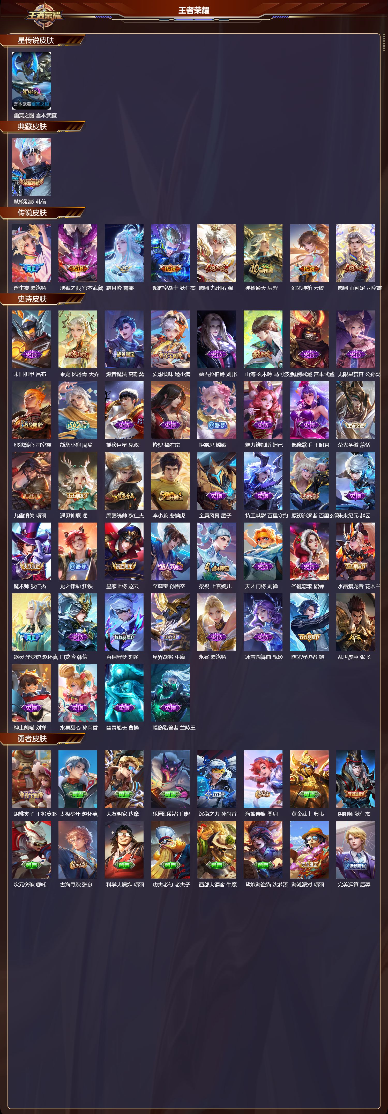 WZMK4247804王者荣耀账号详情图2 WZMK4247804王者荣耀账号详情图2