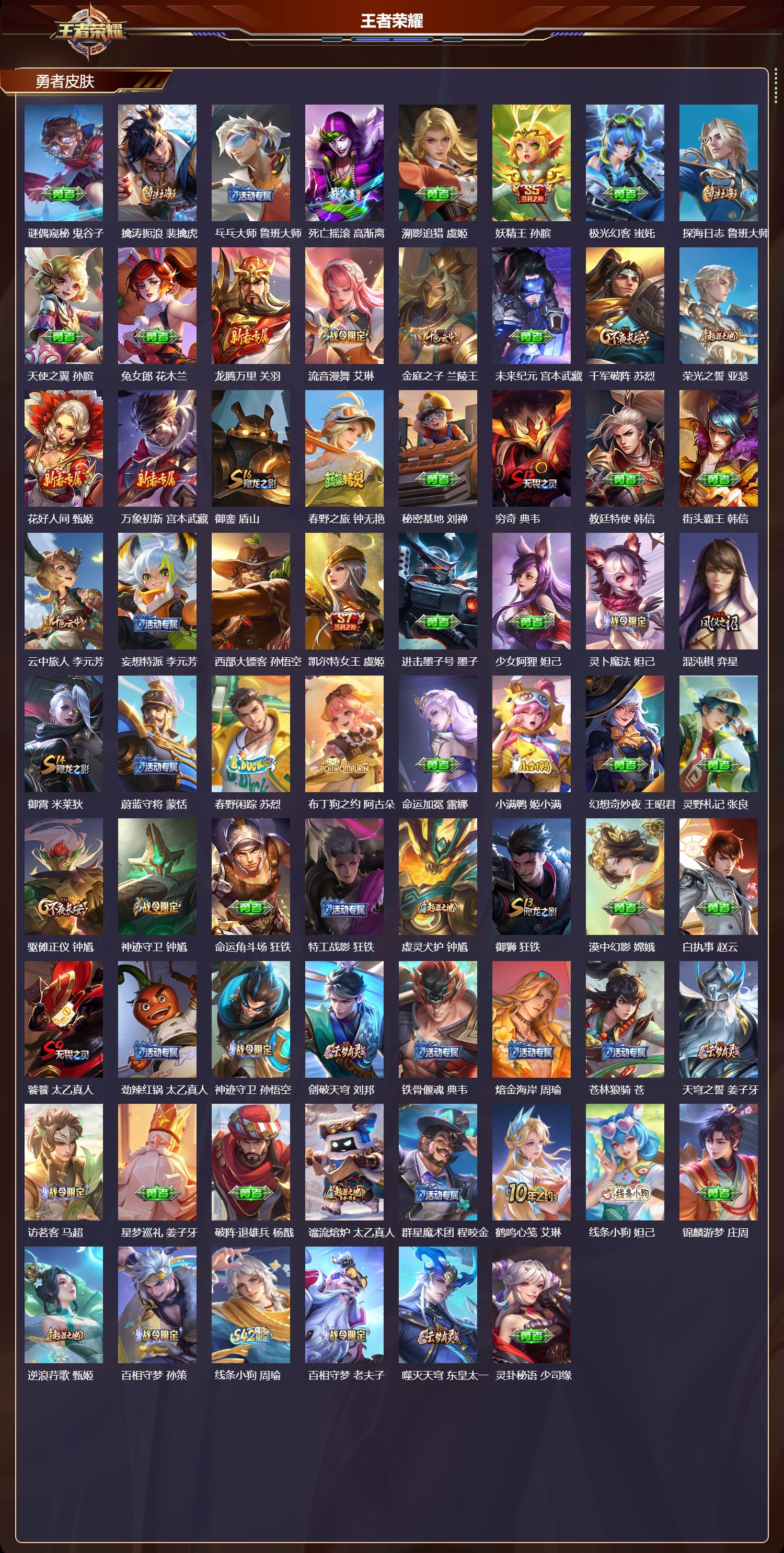 WZMK4247059王者荣耀账号详情图5