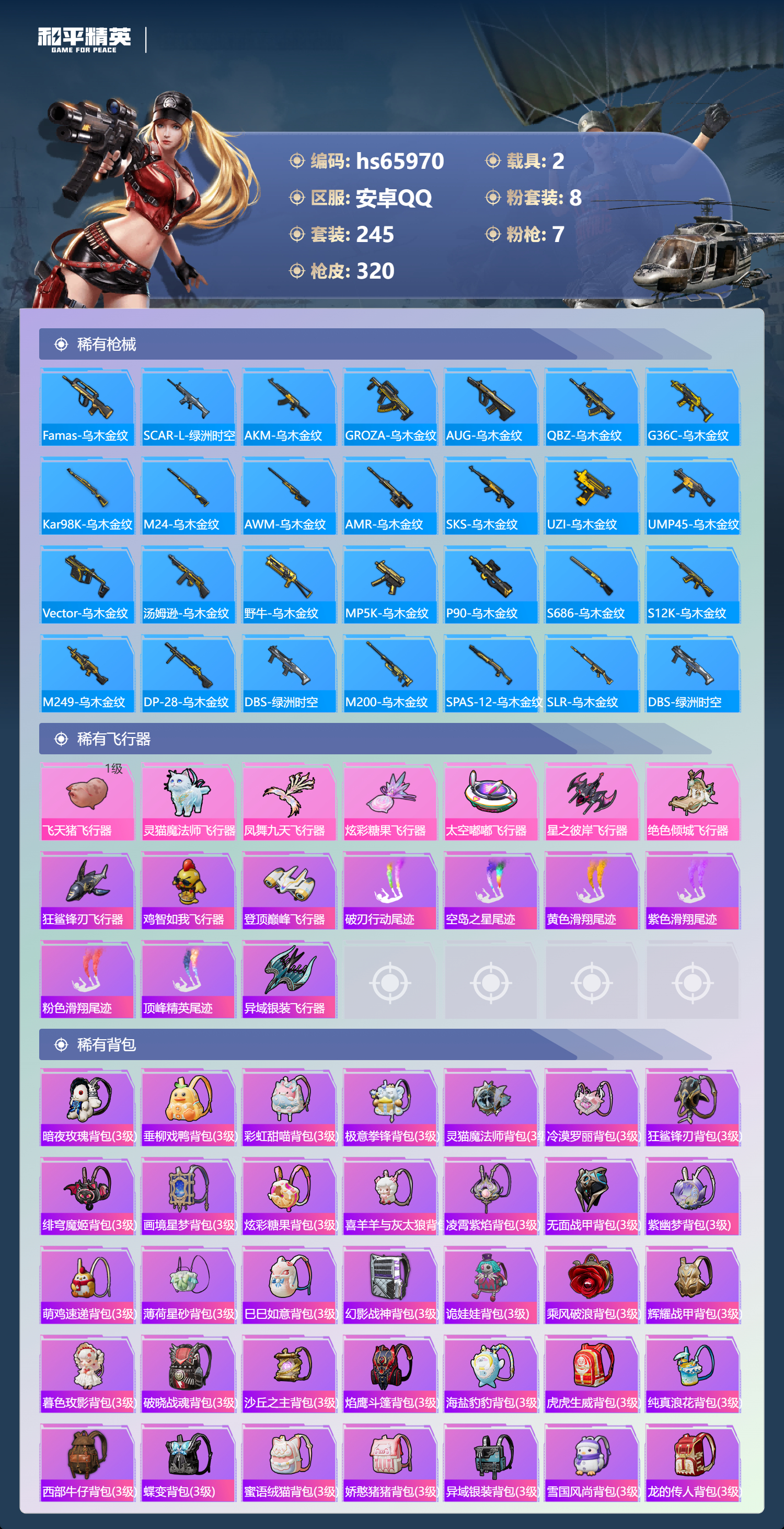 HPSJ4137260和平精英账号详情图11