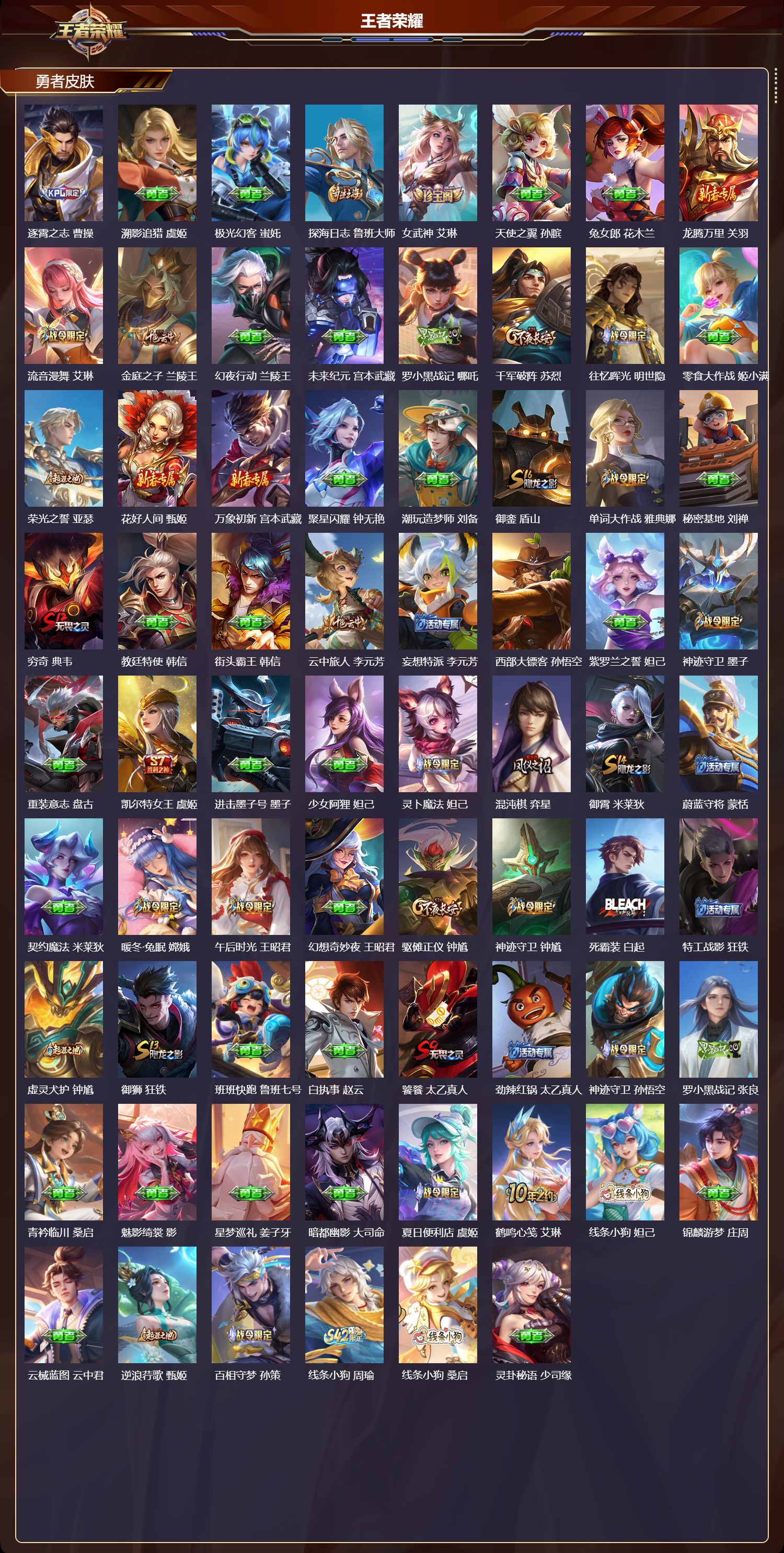 WZQM4249163王者荣耀账号详情图5