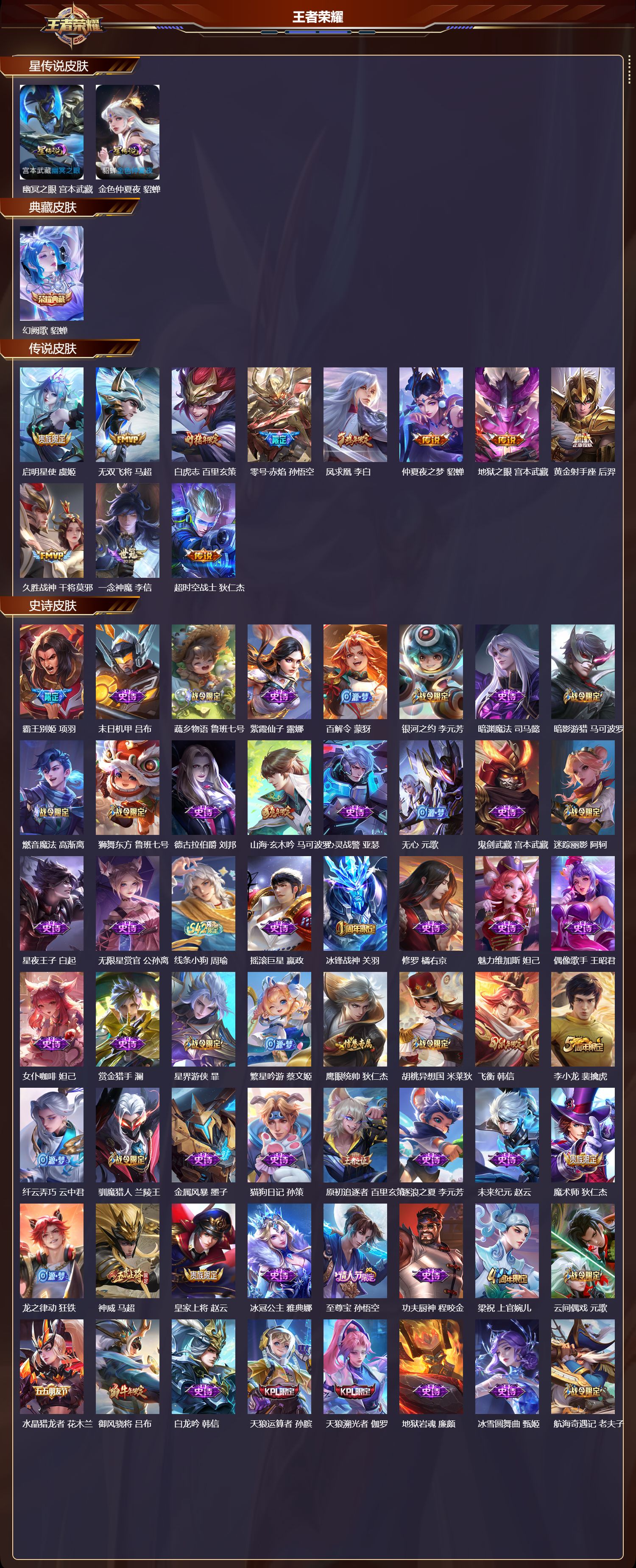 WZMK4249351王者荣耀账号详情图2