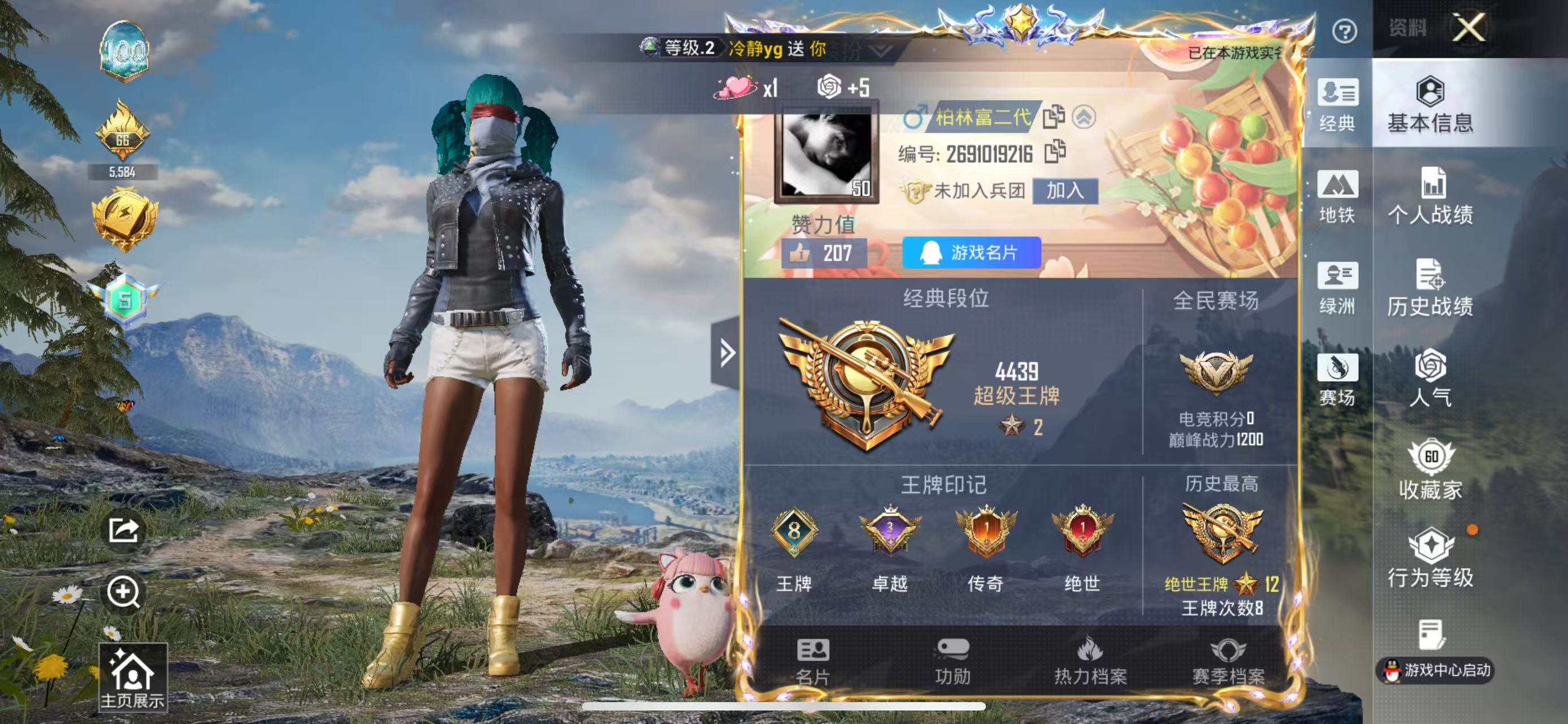 HPSJ4137125和平精英账号详情图3