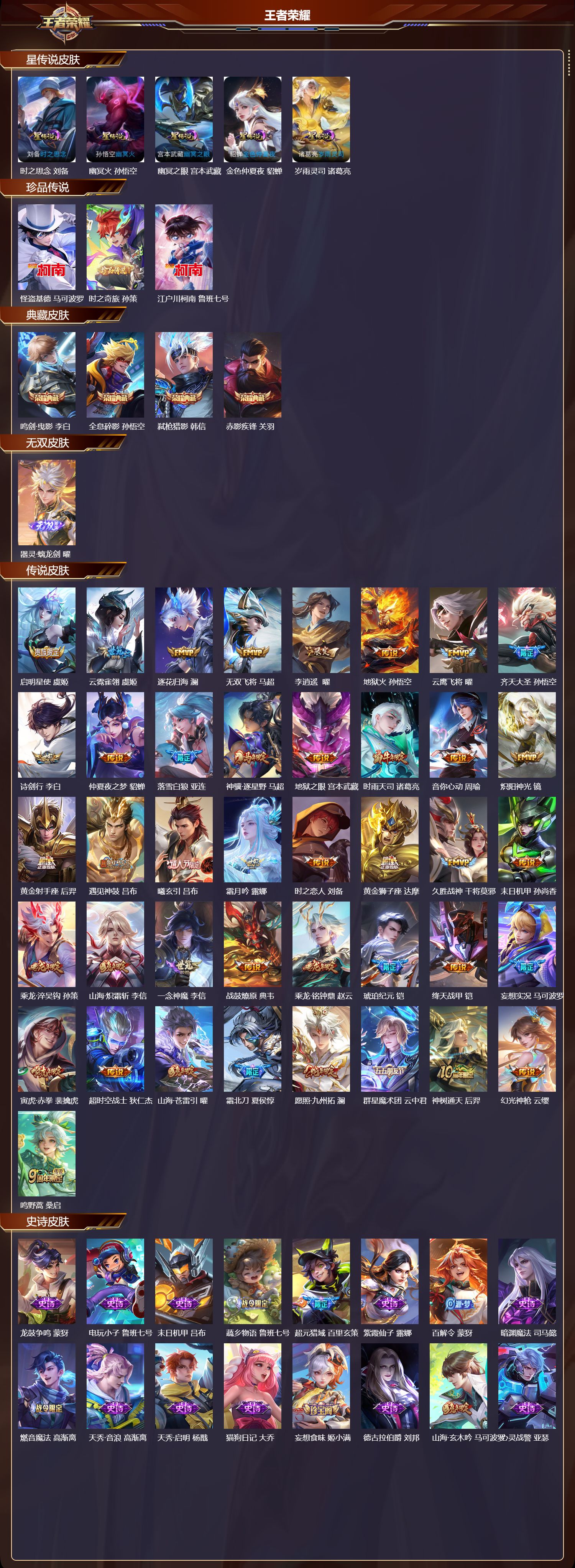 WZQM4247044王者荣耀账号详情图2