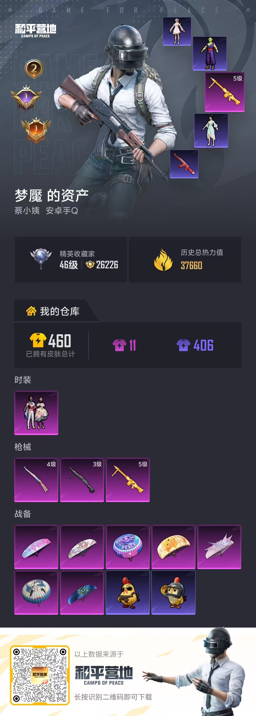 HPSJ4137291和平精英账号详情图2 HPSJ4137291和平精英账号详情图2