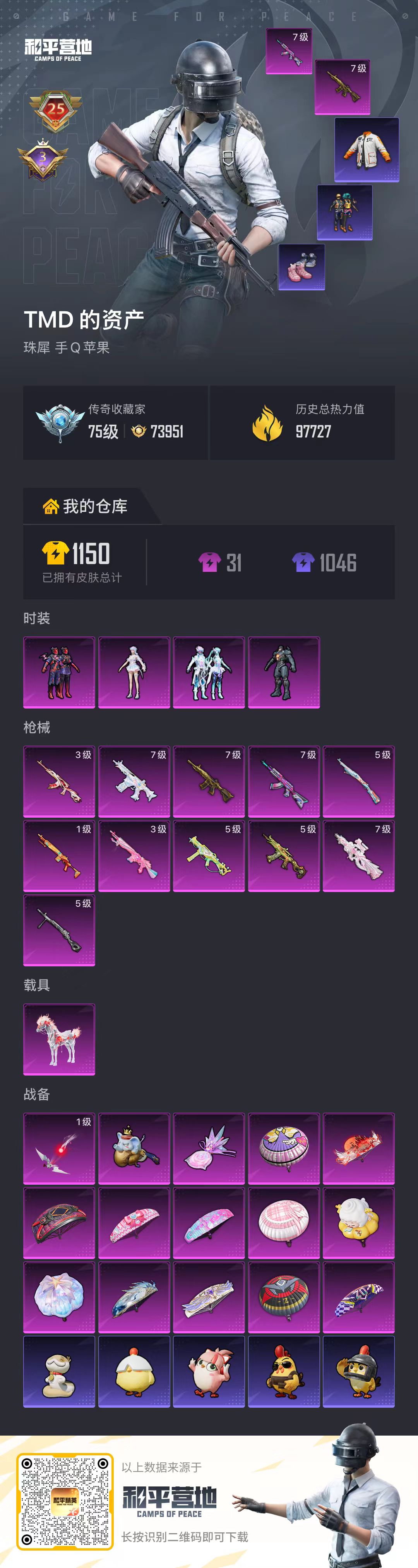 HPSJ4137034和平精英账号详情图2