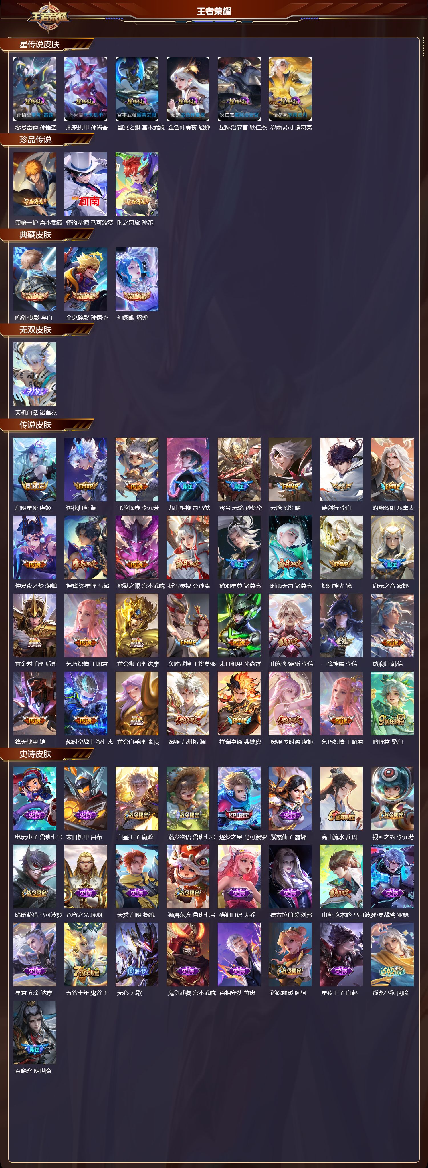 WZQM4247906王者荣耀账号详情图2 WZQM4247906王者荣耀账号详情图2