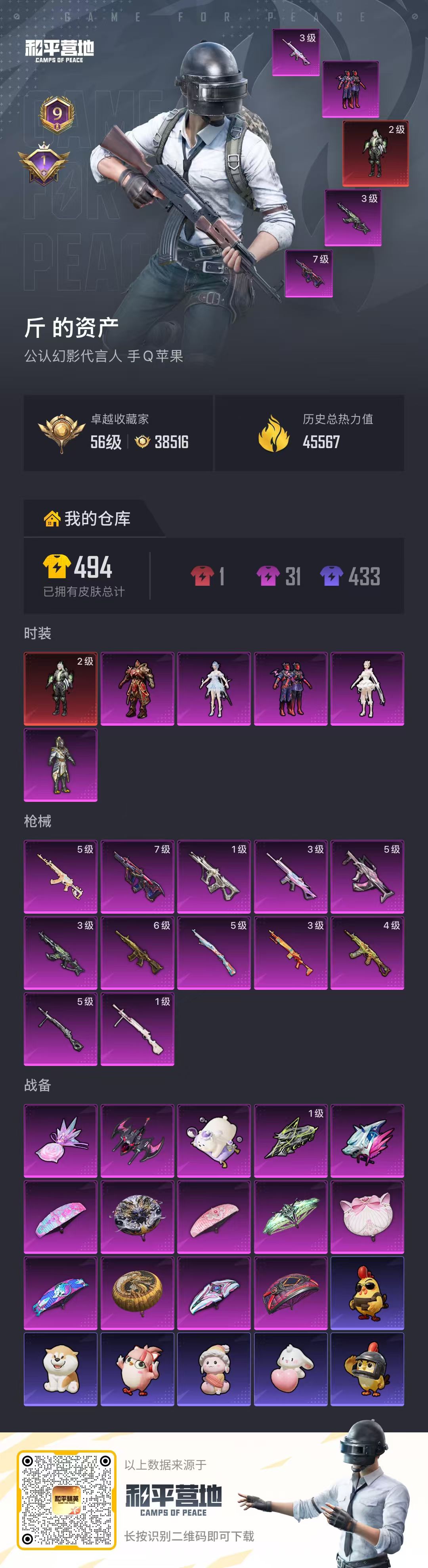 HPSJ4136994和平精英账号详情图2