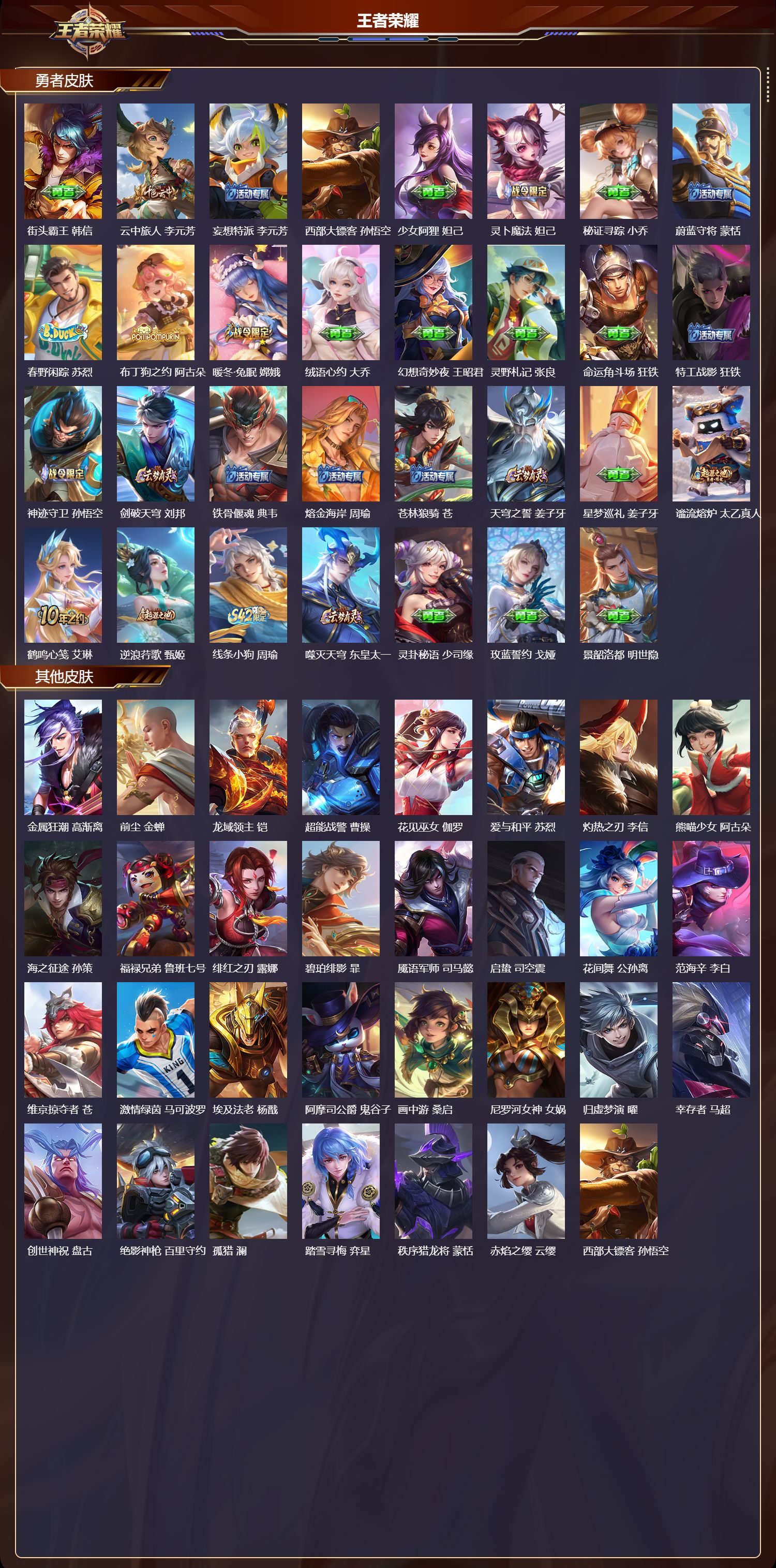 WZQM4247031王者荣耀账号详情图4