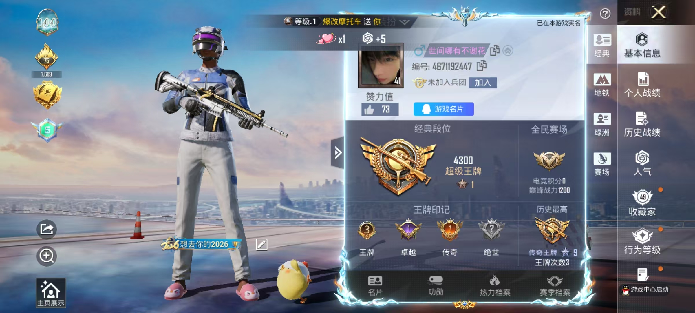 HPSJ4137261和平精英账号详情图3