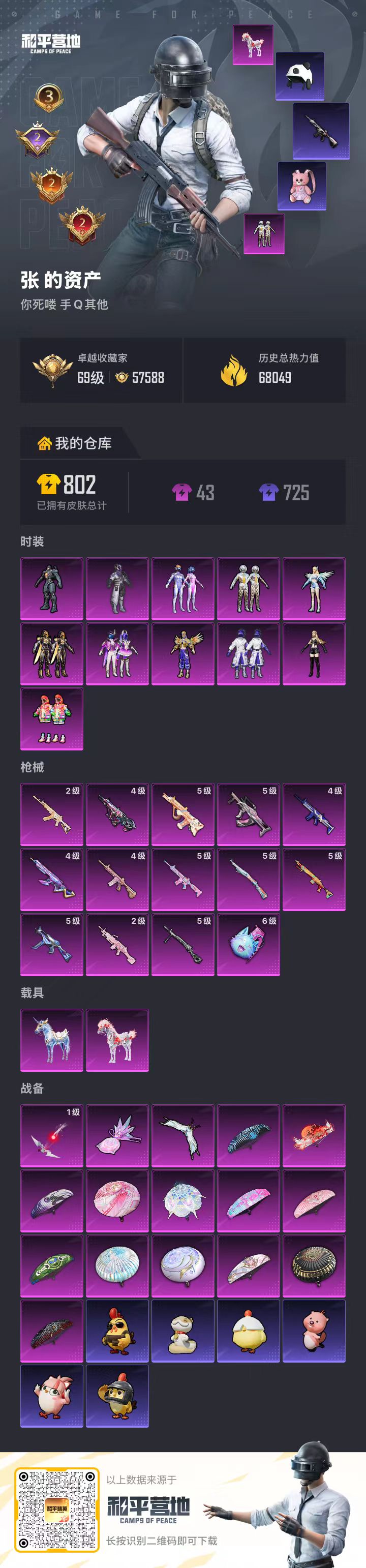 HPSJ4136880和平精英账号详情图2