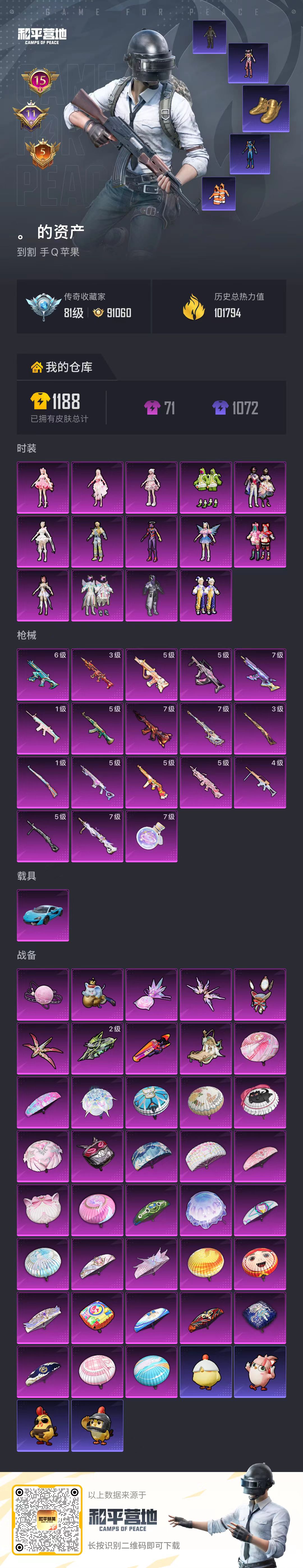 HPSJ4136905和平精英账号详情图2