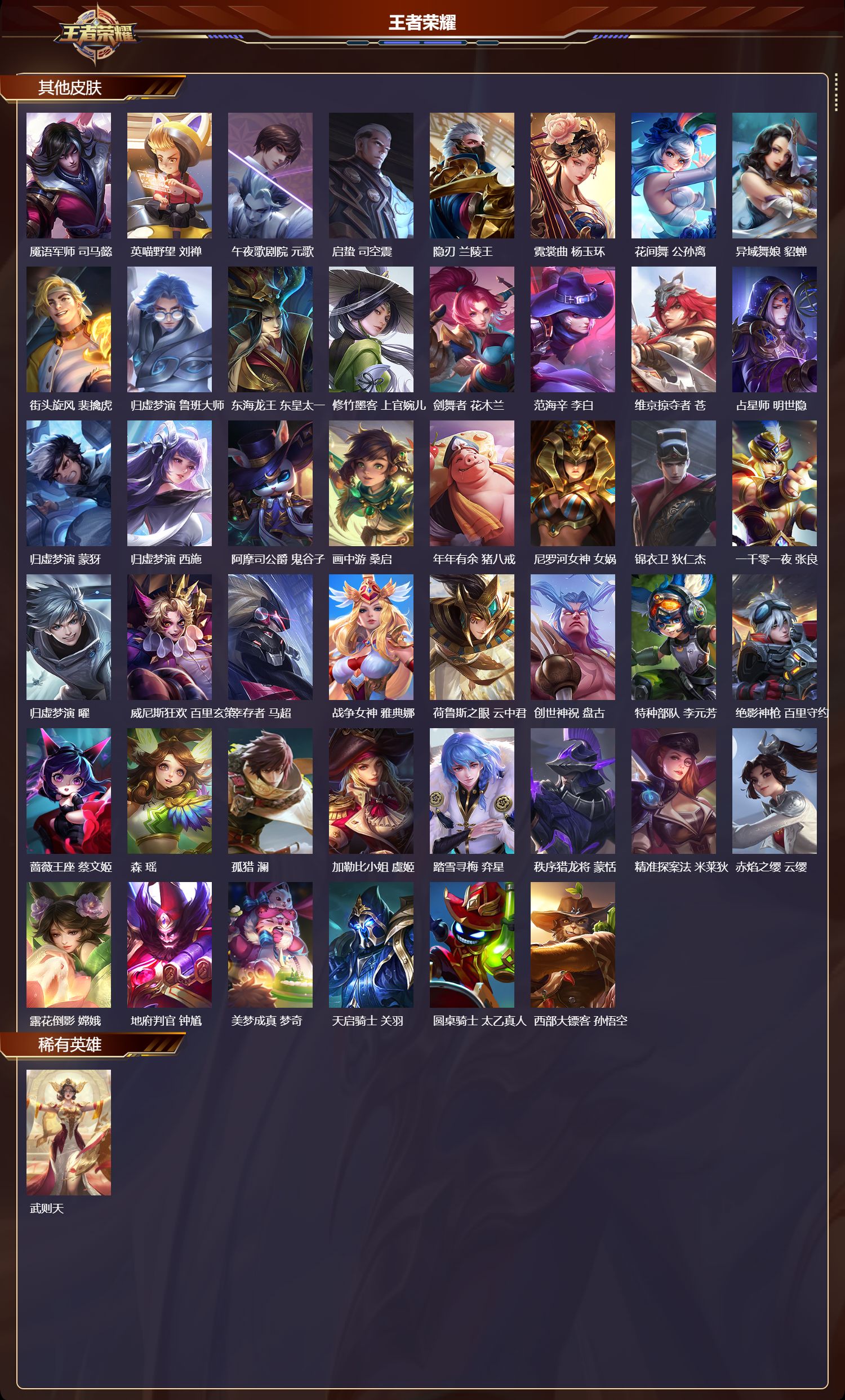 WZQM4247057王者荣耀账号详情图6 WZQM4247057王者荣耀账号详情图6