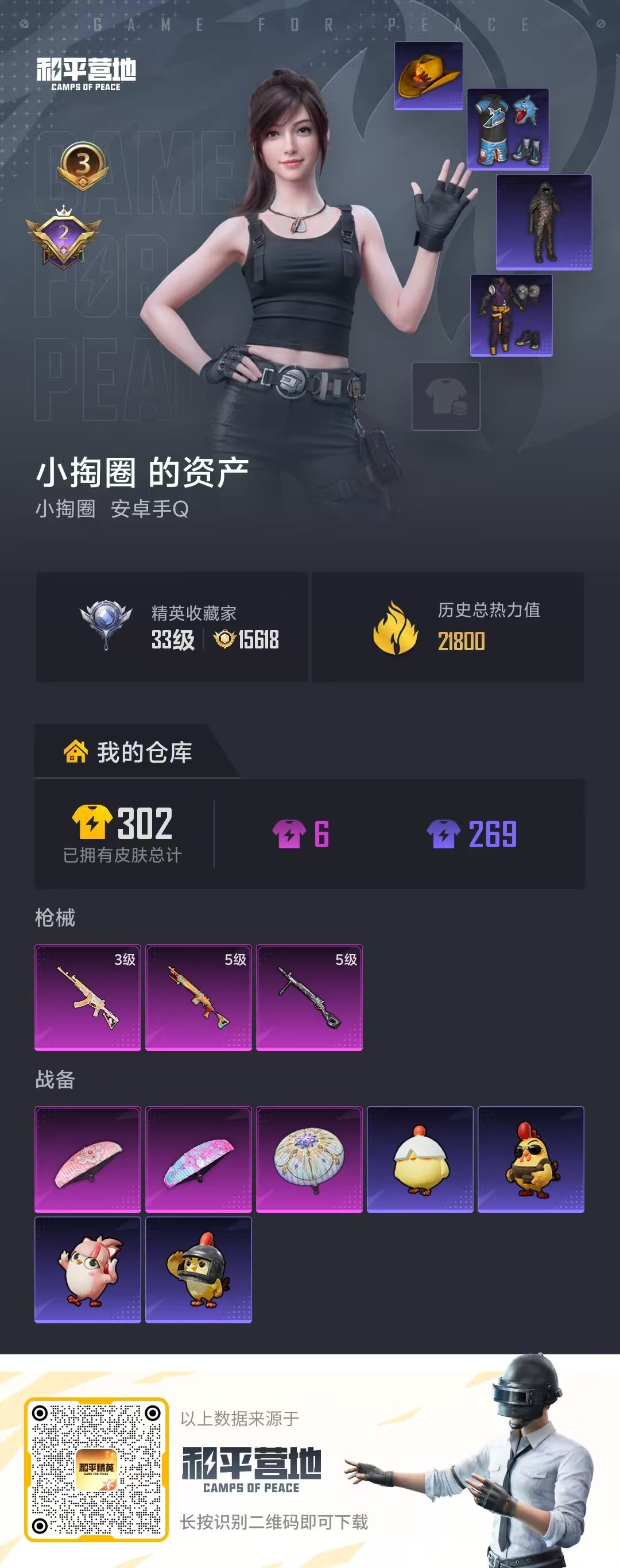 HPSJ4136891和平精英账号详情图2