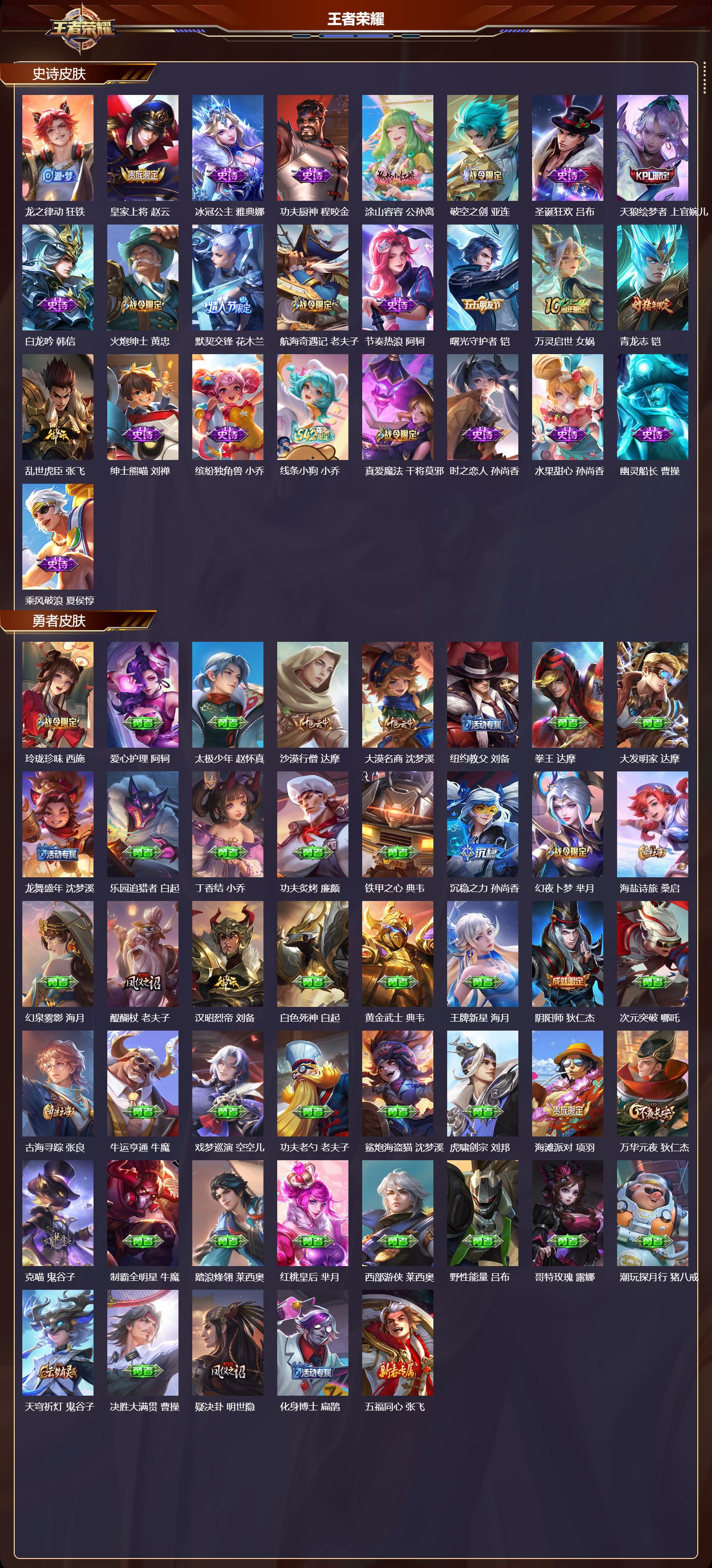 WZMK4249371王者荣耀账号详情图3