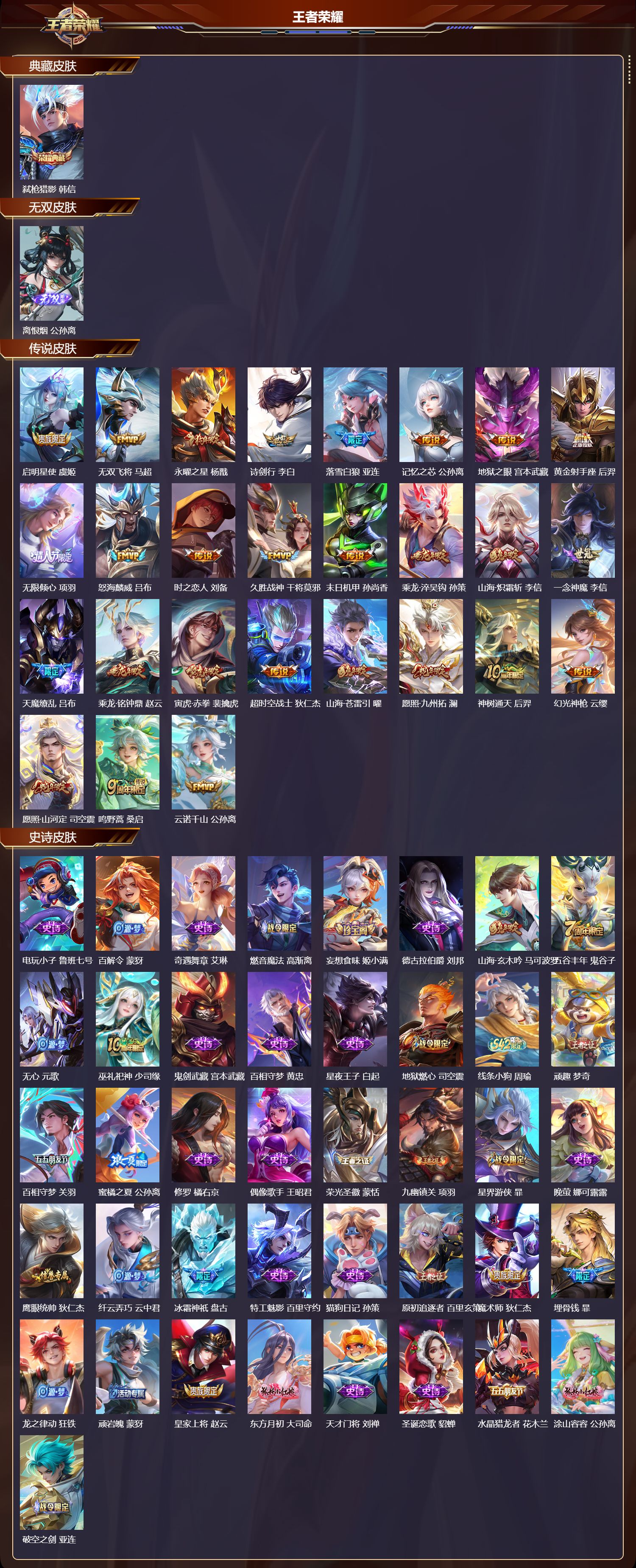 WZQM4247031王者荣耀账号详情图2