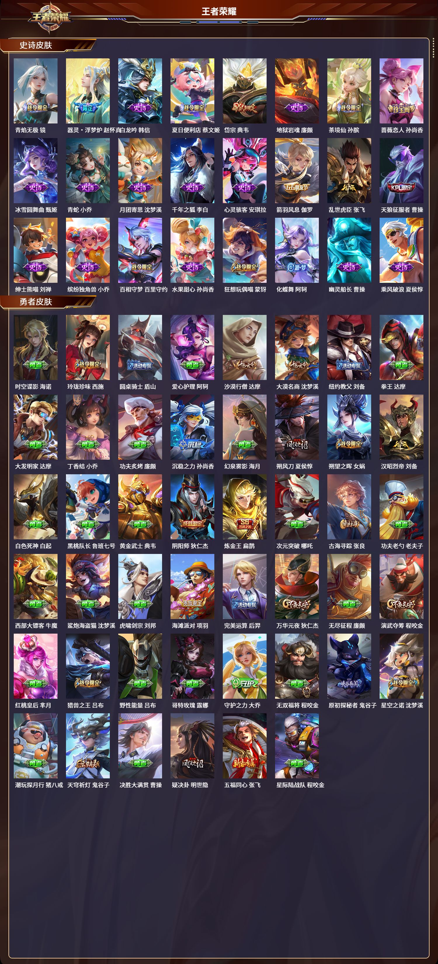 WZLX4248613王者荣耀账号详情图3 WZLX4248613王者荣耀账号详情图3